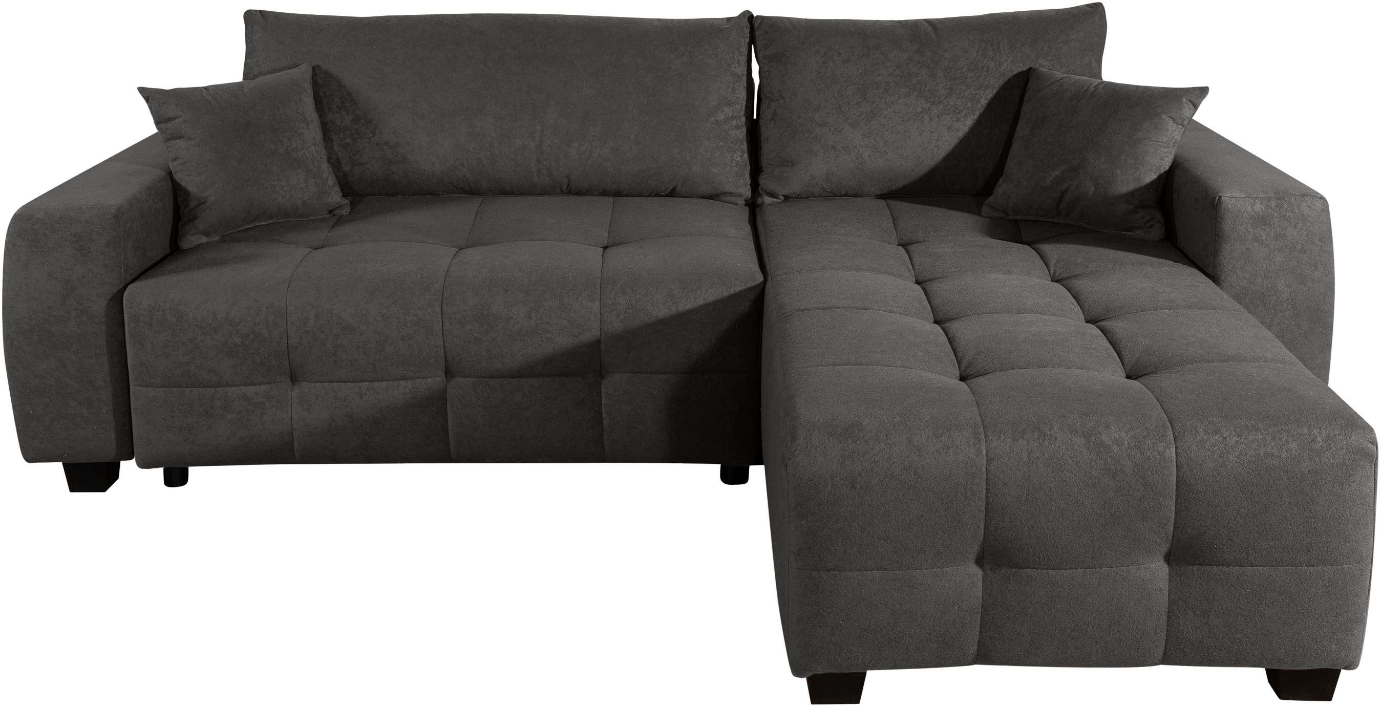 OTTO home Ecksofa Bella Couch L-Form, B: 234 cm - OTTO. Verlässliche Qualität., optional Schlaffunktion & Bettkasten, mit Zierkissen