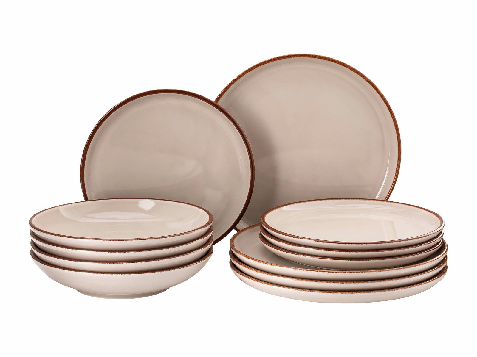 Rosenthal Geschirr-Set Profi Casual Starterset Shell 12tlg, Porzellan, Sets