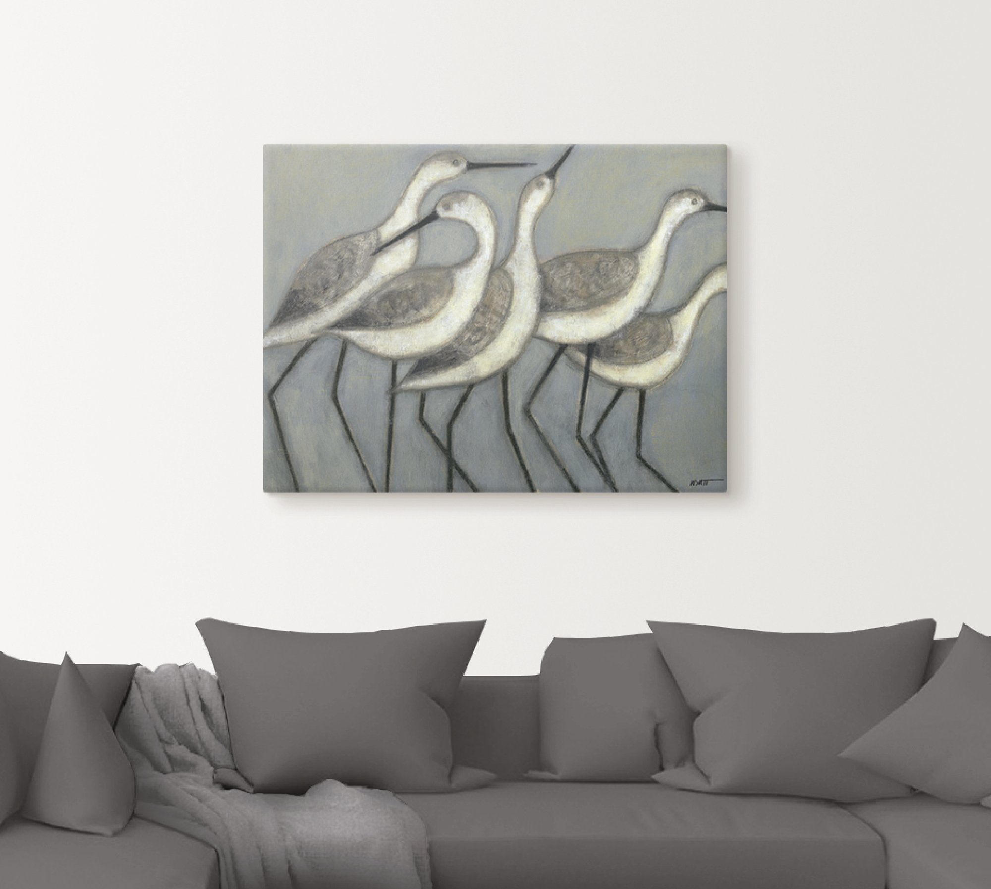 Poster Artland Vögel II, (1 St), Alubild, Leinwandbild, oder Küstenvögel in Größen Wandaufkleber Wandbild als versch.