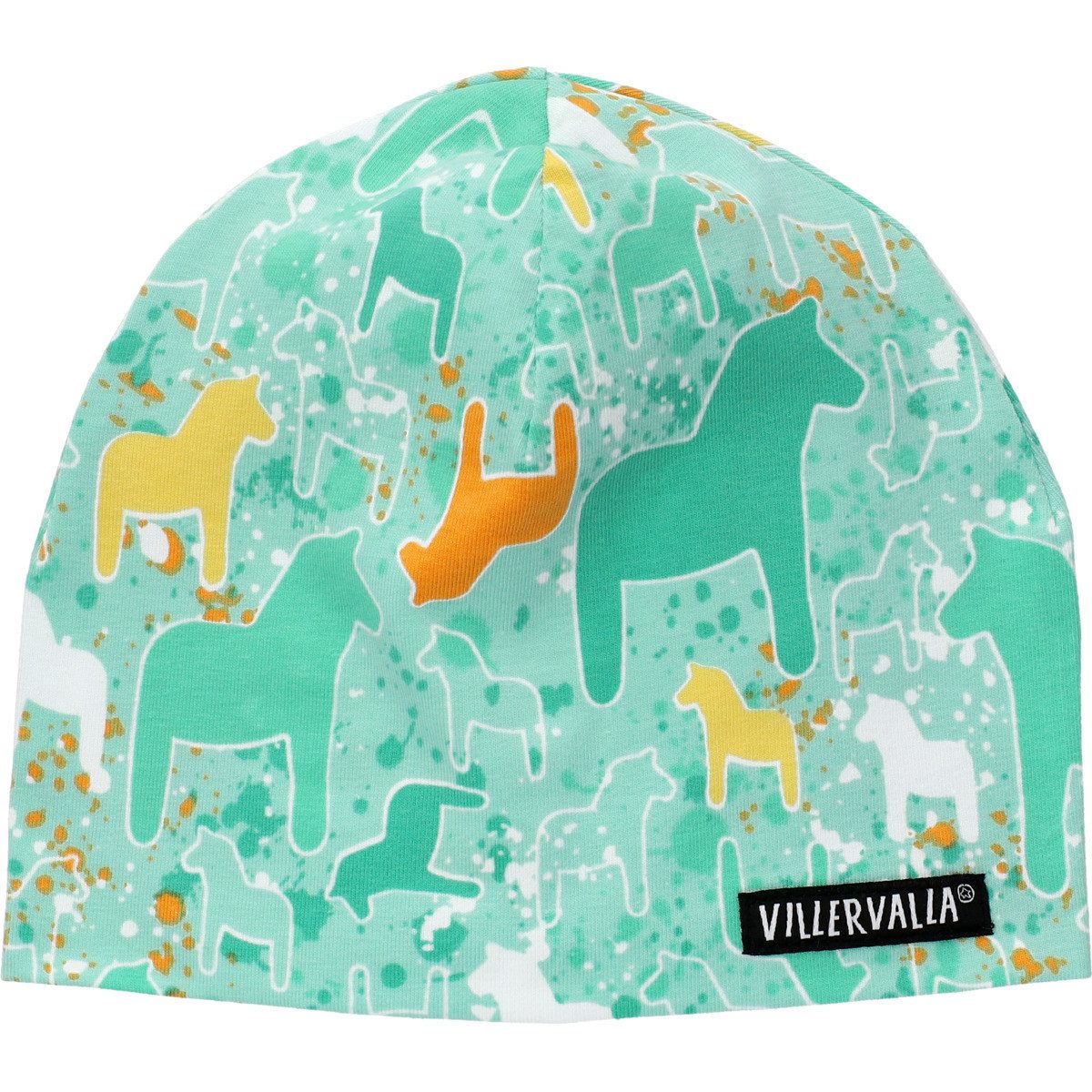 Villervalla Jerseymütze Dala Unisex Kinder (1-St) Beanie, Kopfbedeckung, Wintermütze, Strickmütze, Funktionsmütze