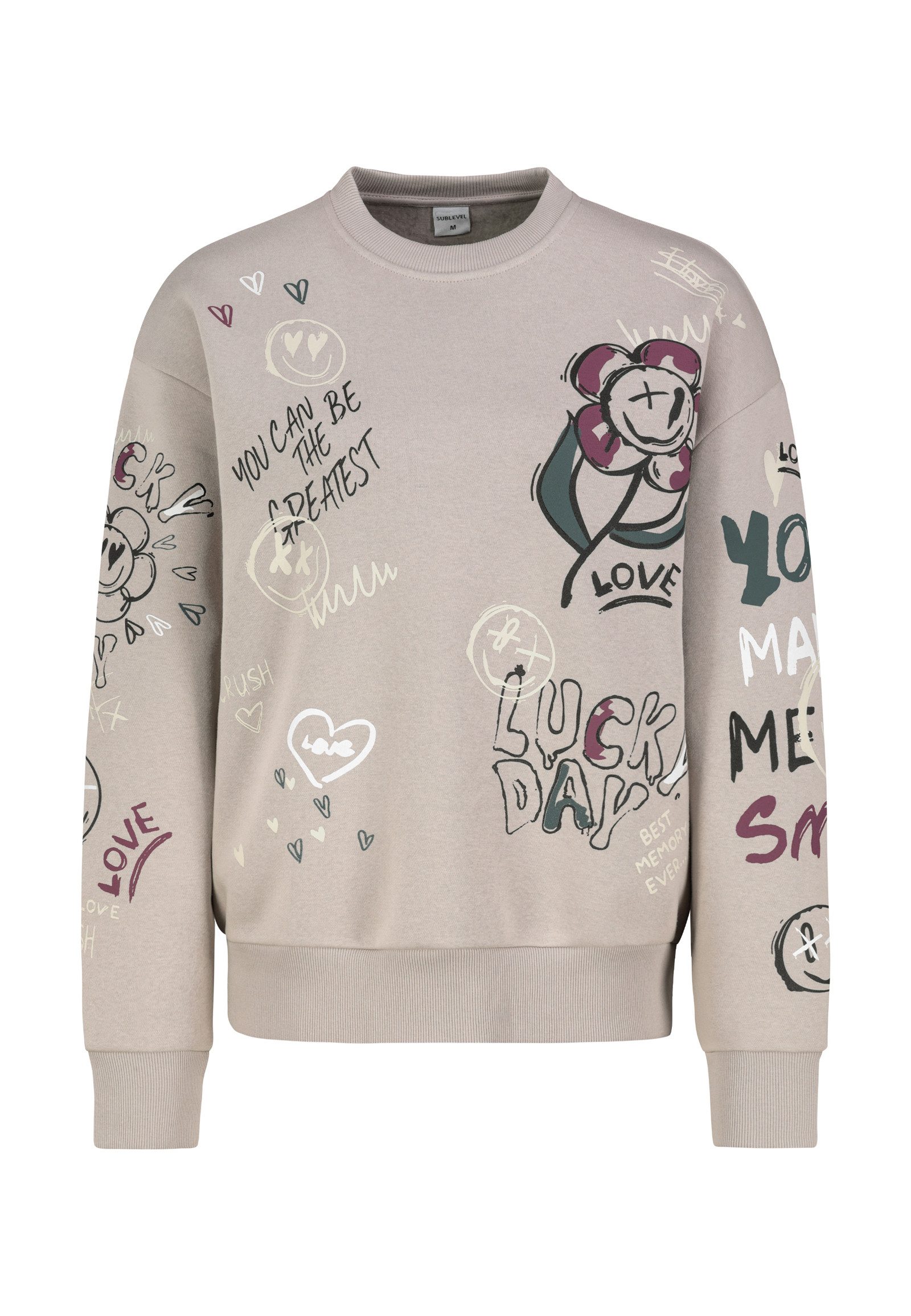 SUBLEVEL Sweatshirt Damen Pullover langarm im günstig online kaufen