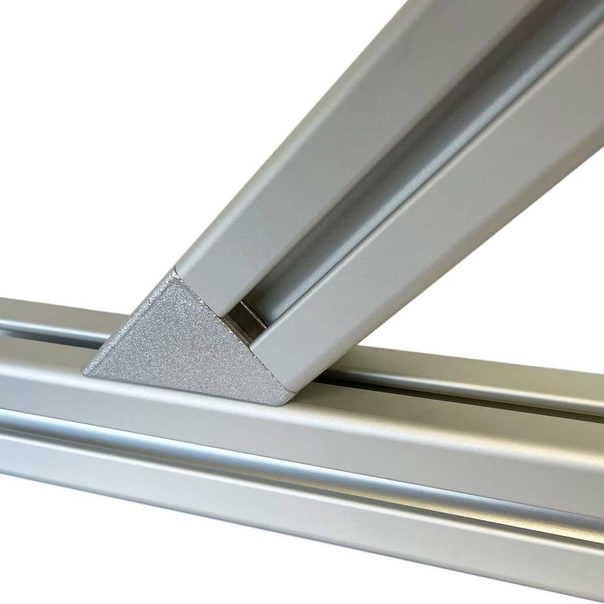 SCHMIDT systemprofile Profil 10x Winkelverbinder 45 Grad Nut 8 Aluminium Verbinder