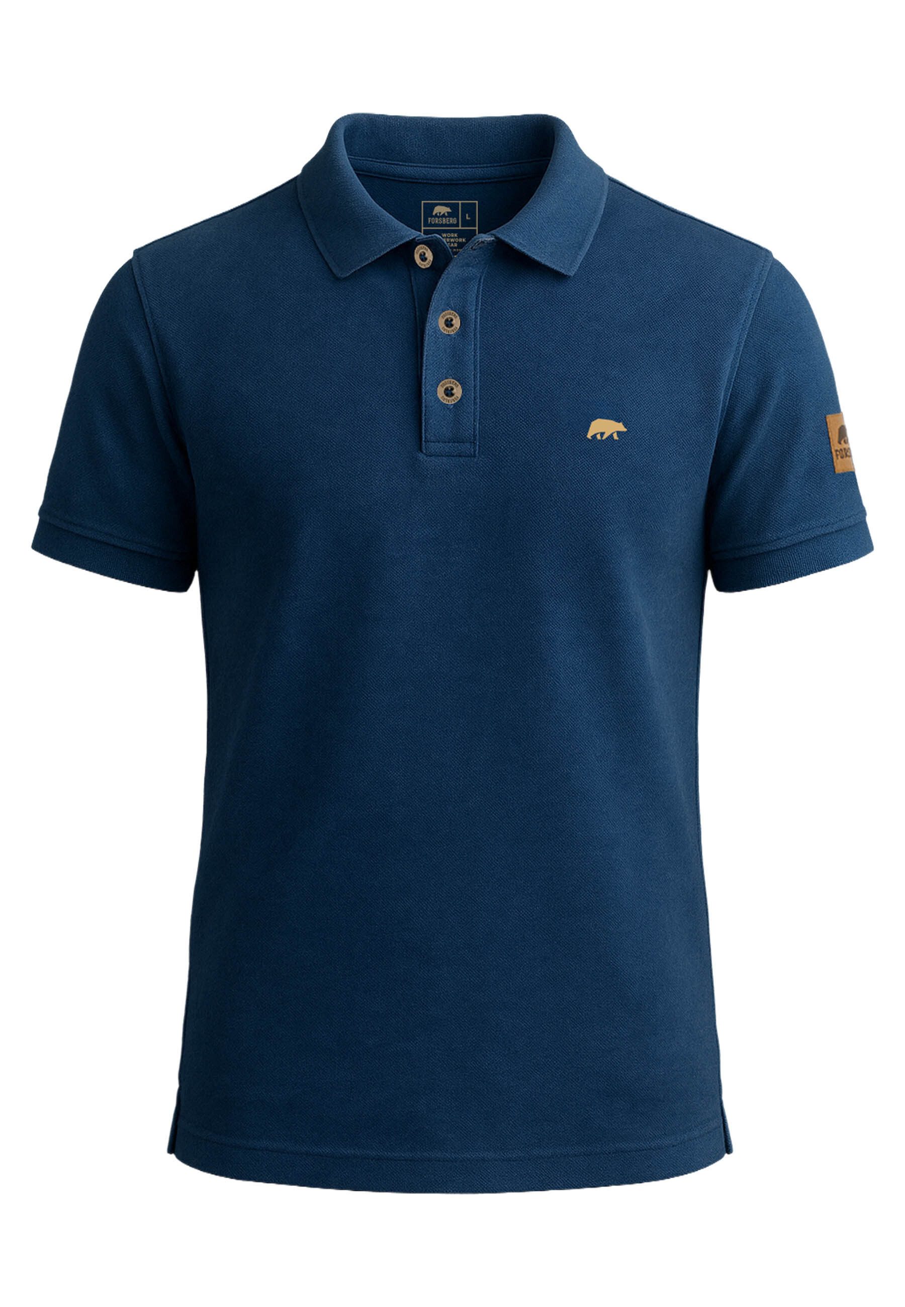 FORSBERG Poloshirt Poloshirt im Denim-Look günstig online kaufen