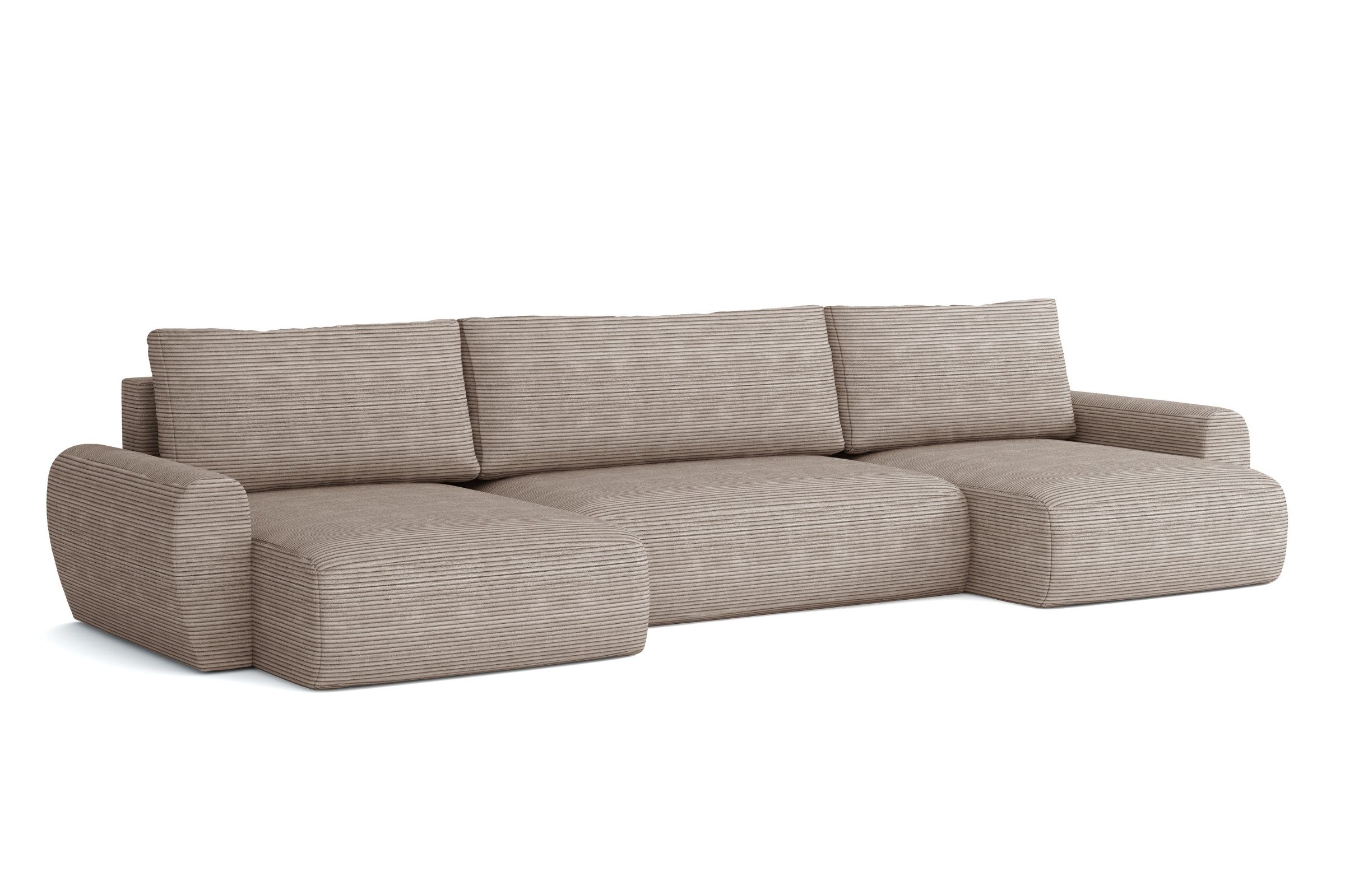 Deine Möbel 24 Big-Sofa HEIDI U 397 cm breit Ecksofa Sofa Wohnzimmer U-Couc günstig online kaufen