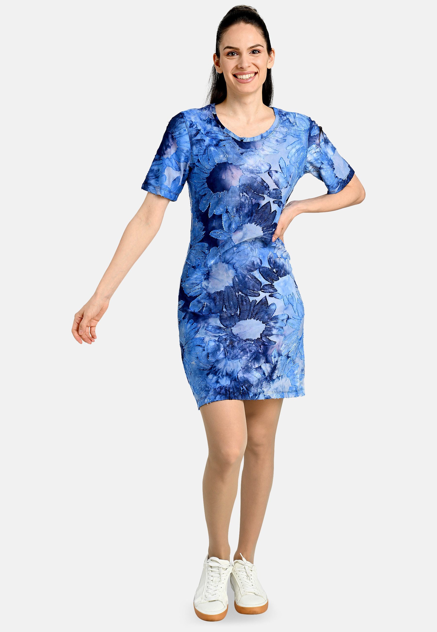 BICALLA Midikleid Dress T&D Flowers - 10/blue (1-tlg)