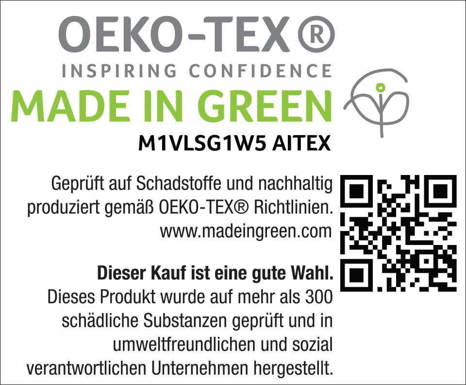 Bio-Baumwolle zertifiziert, Renforcé Big GOTS 155x220 blau/weiß Stripe Streifen-Design in teilig, Wendebettwäsche in 2 OTTO Gr. products, (Bio-Baumwolle), 100% Melange-Optik cm, oder 135x200