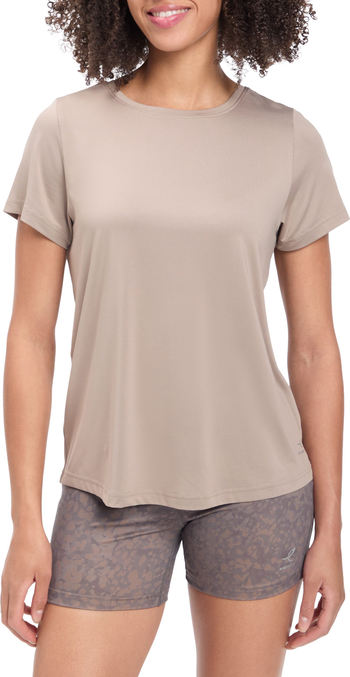 Energetics T-Shirt DA.-T-SHIRT GIANNA SHORT SLEEVE W mit längerem Schnitt hinten, aus Jersey, Loose Fit