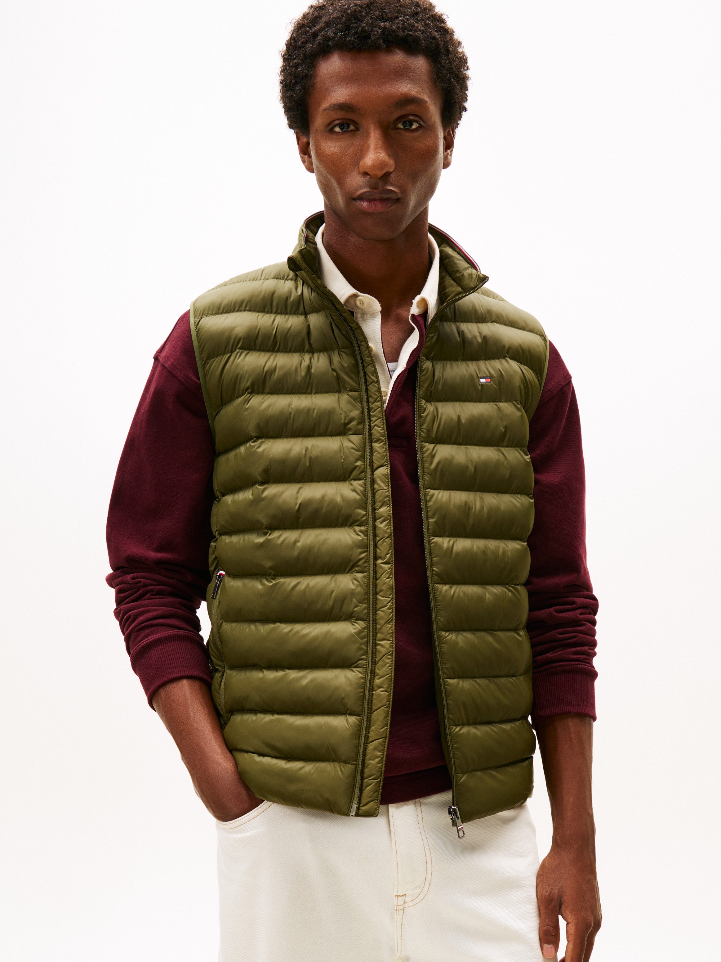 Tommy Hilfiger Steppweste PACKABLE RECYCLED VEST mit Logostickerei günstig online kaufen