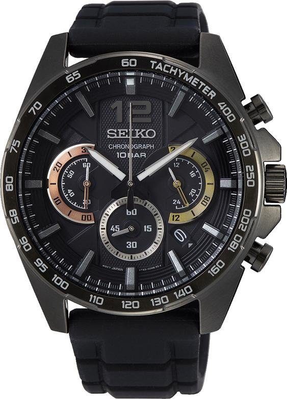 Seiko Chronograph SSB349P1, Armbanduhr, Quarzuhr, Herrenuhr, Datum, Stoppfunktion