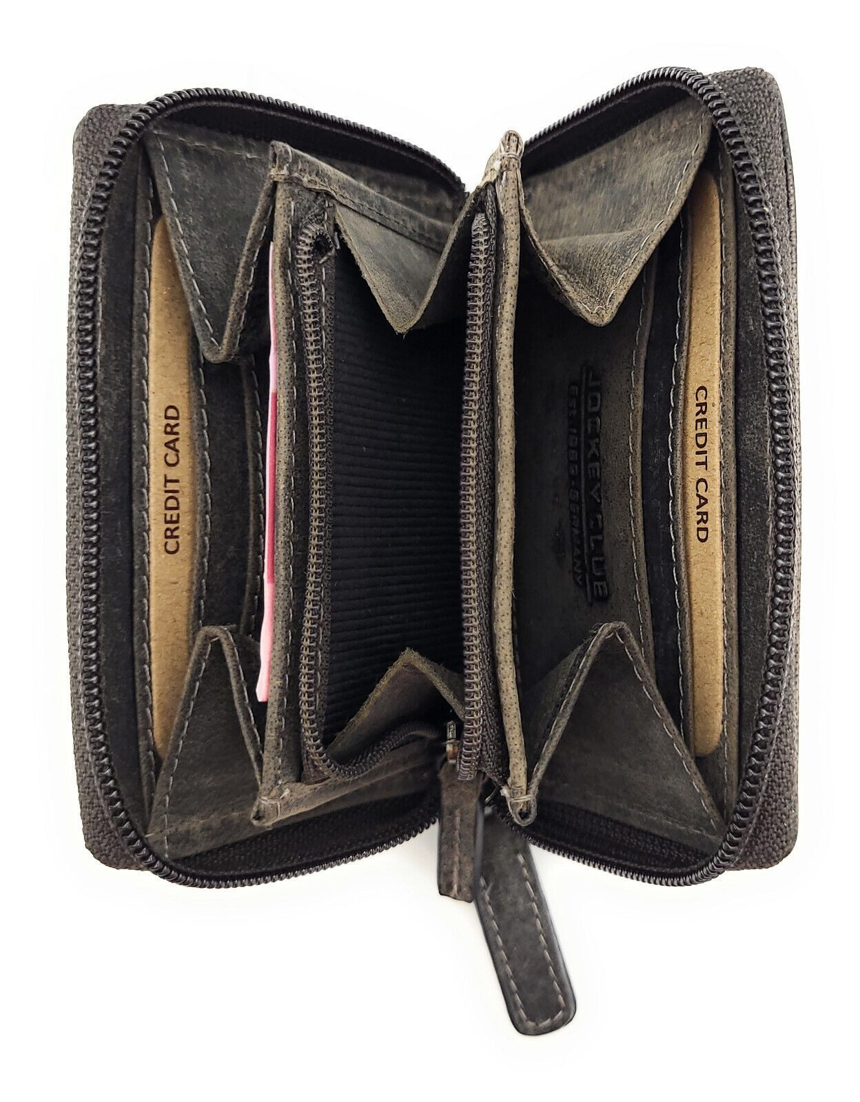 JOCKEY CLUB Mini Geldbörse kleine echt Leder Sicherheitsbörse mit RFID Schu günstig online kaufen