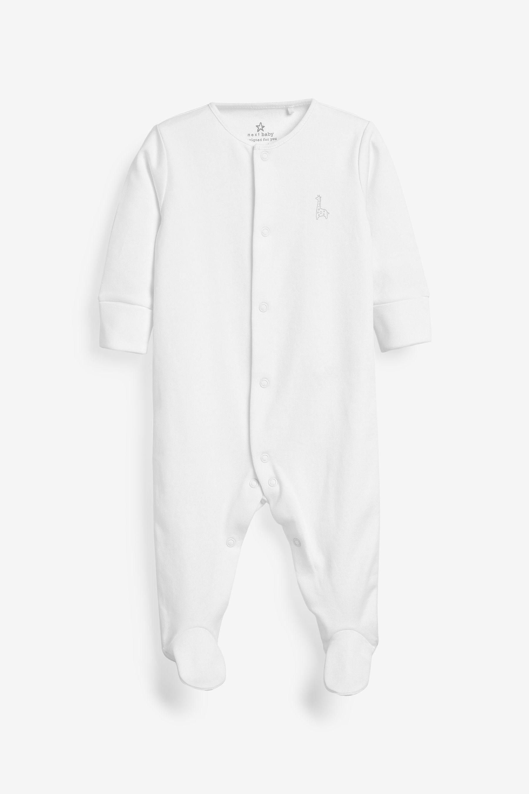 Next Schlafoverall Babyschlafanzüge aus Baumwolle im 3er-Pack (3-tlg)
