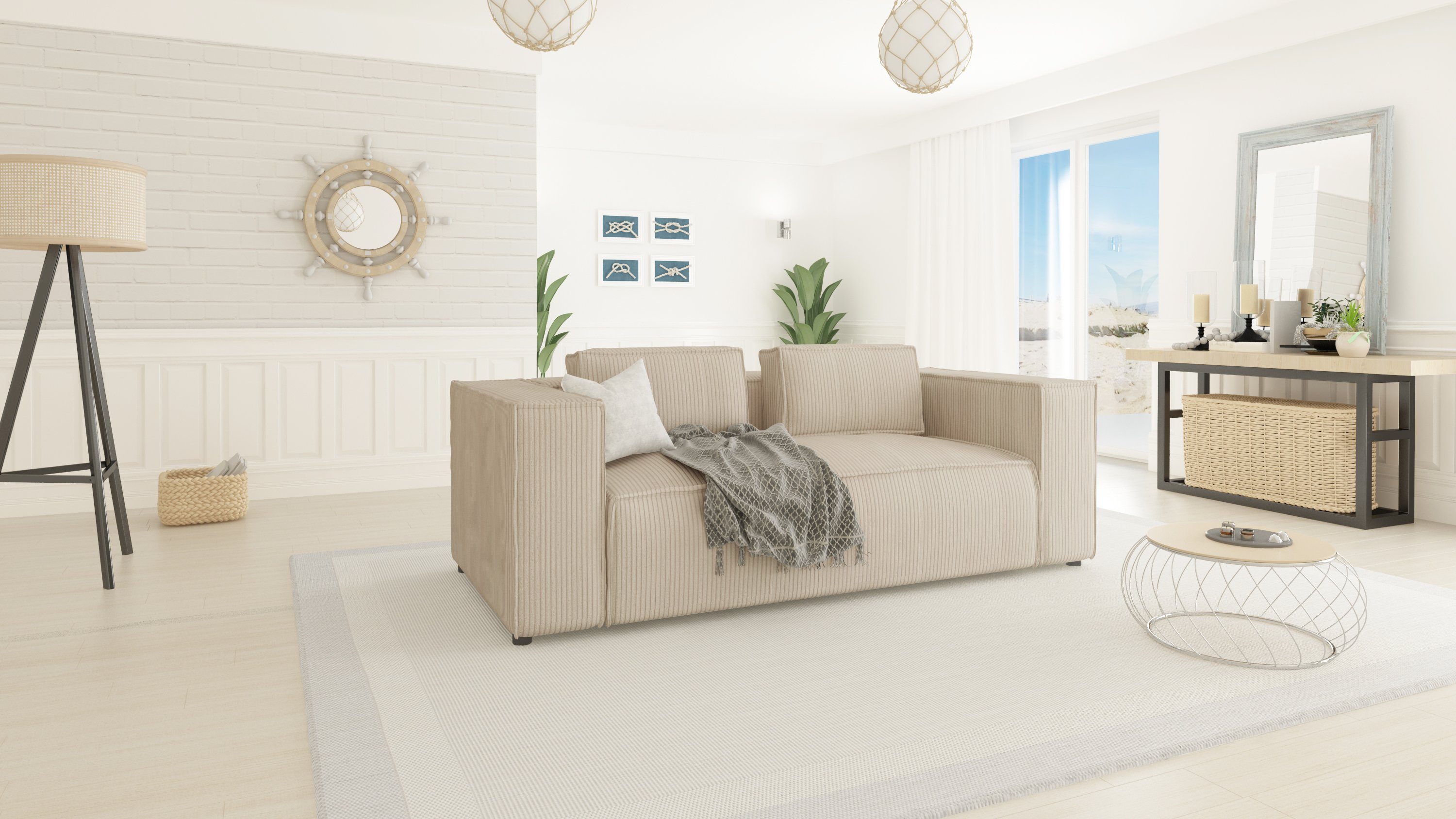S-Style Möbel 2-Sitzer Sofa Renne aus günstig online kaufen