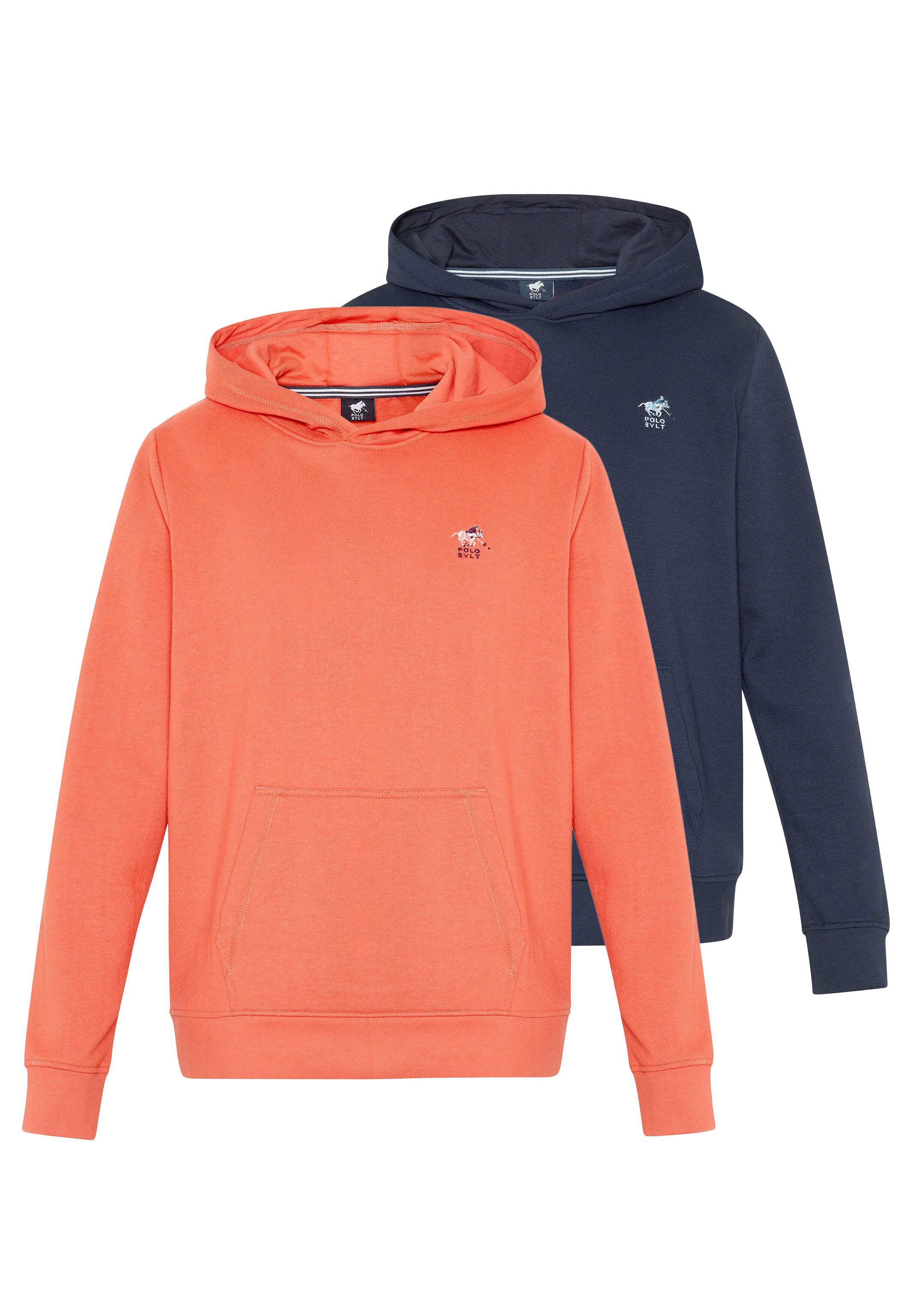 Polo Sylt Hoodie 2er Pack Basic (Spar-Set, 2-tlg) Sweatshirt / Hoodie - Baumwolle - Atmungsaktiv