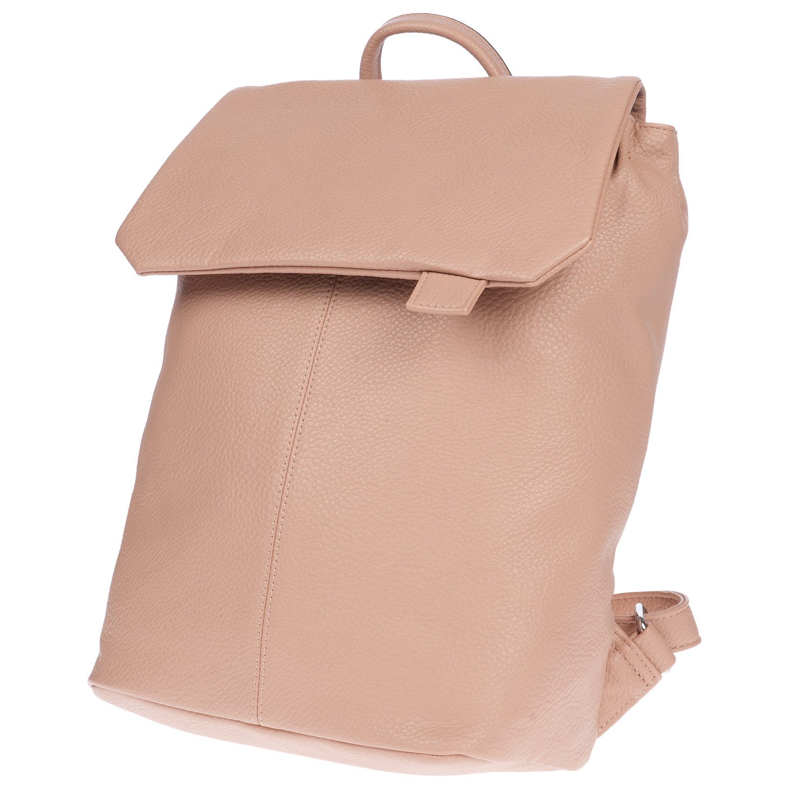 Christian Wippermann Cityrucksack Mittelgroßer Damen Rucksack Leder Optik PU (1 tlg, 1-tlg), Kurier Rollup Bag
