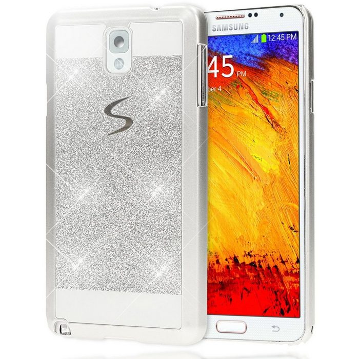 Nalia Smartphone-Hülle Samsung Galaxy Note 3 Glitzer Hülle / Case / Cover / Schutzhülle