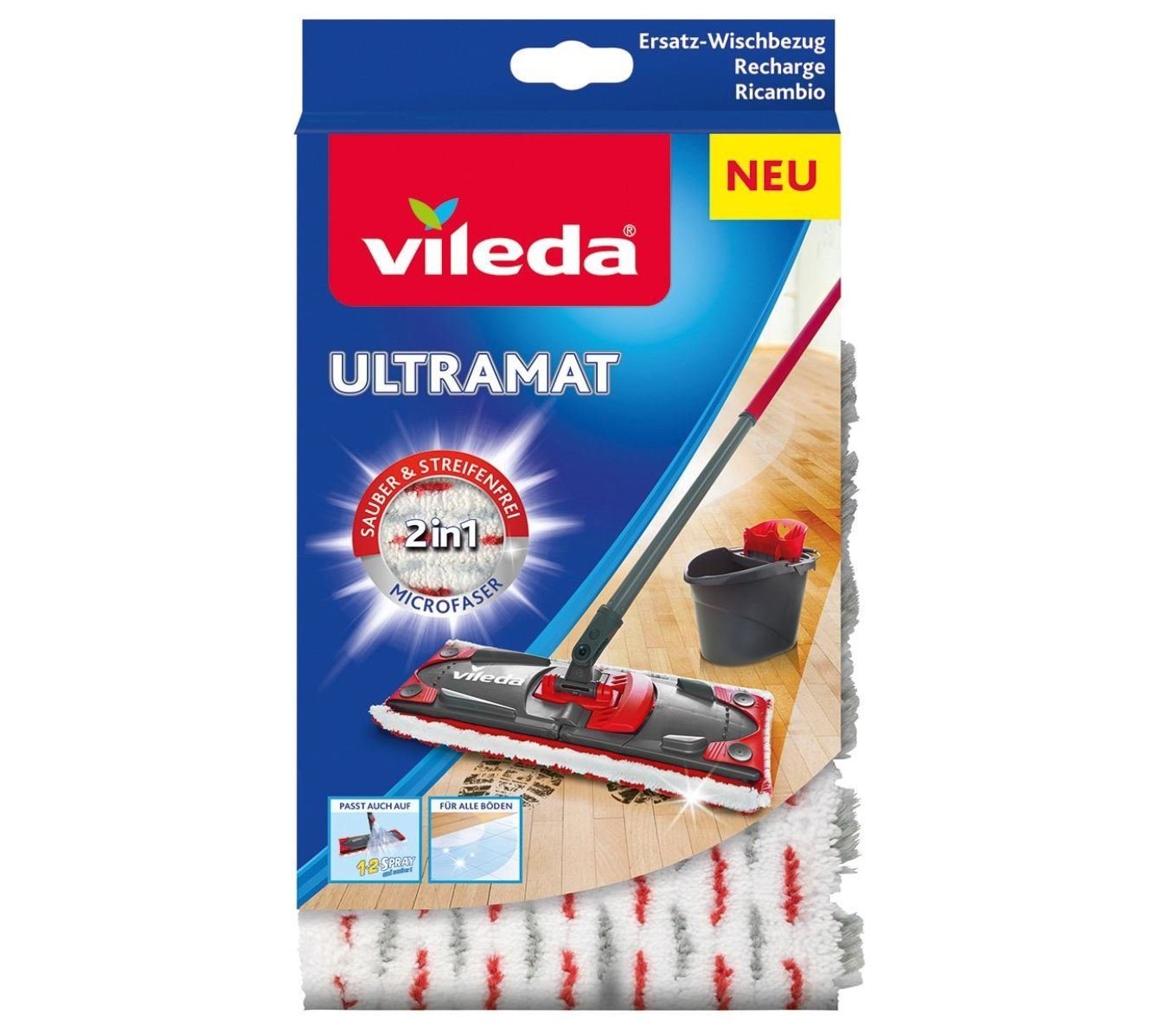 Vileda Reinigungsbürsten-Set VILEDA UltraMat Wischbezug Ersatzbezug