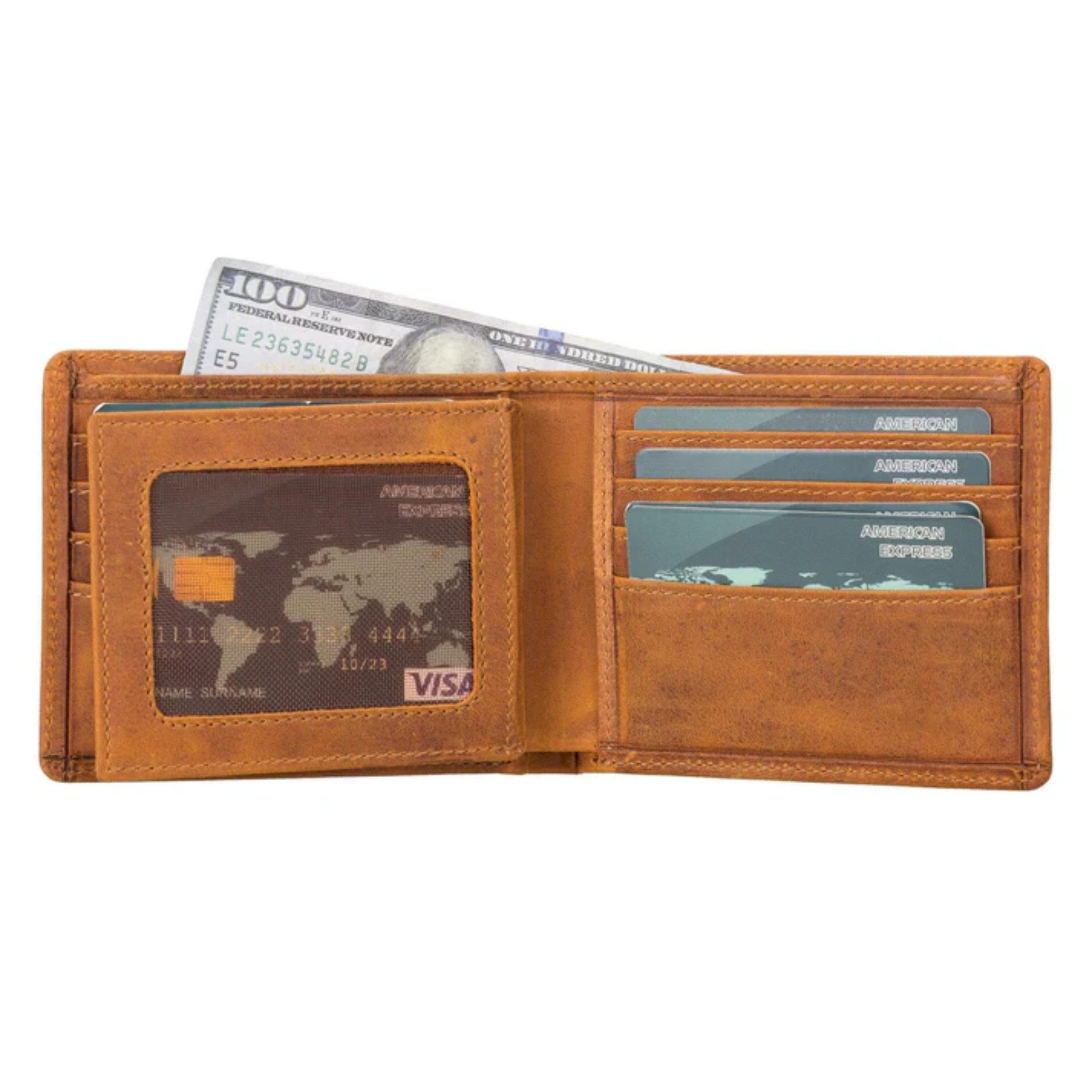 Renna Leather Brieftasche Geldbörse Münzfach Geldscheinfach