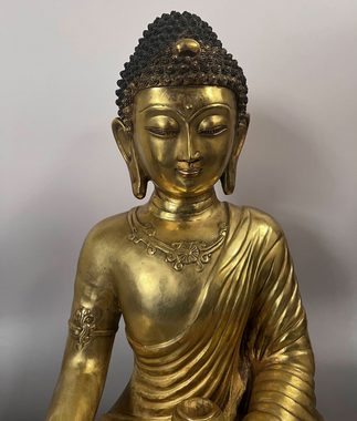 Asien LifeStyle Buddhafigur Buddha Figur Bronze Skulptur Tibet/China 43cm groß