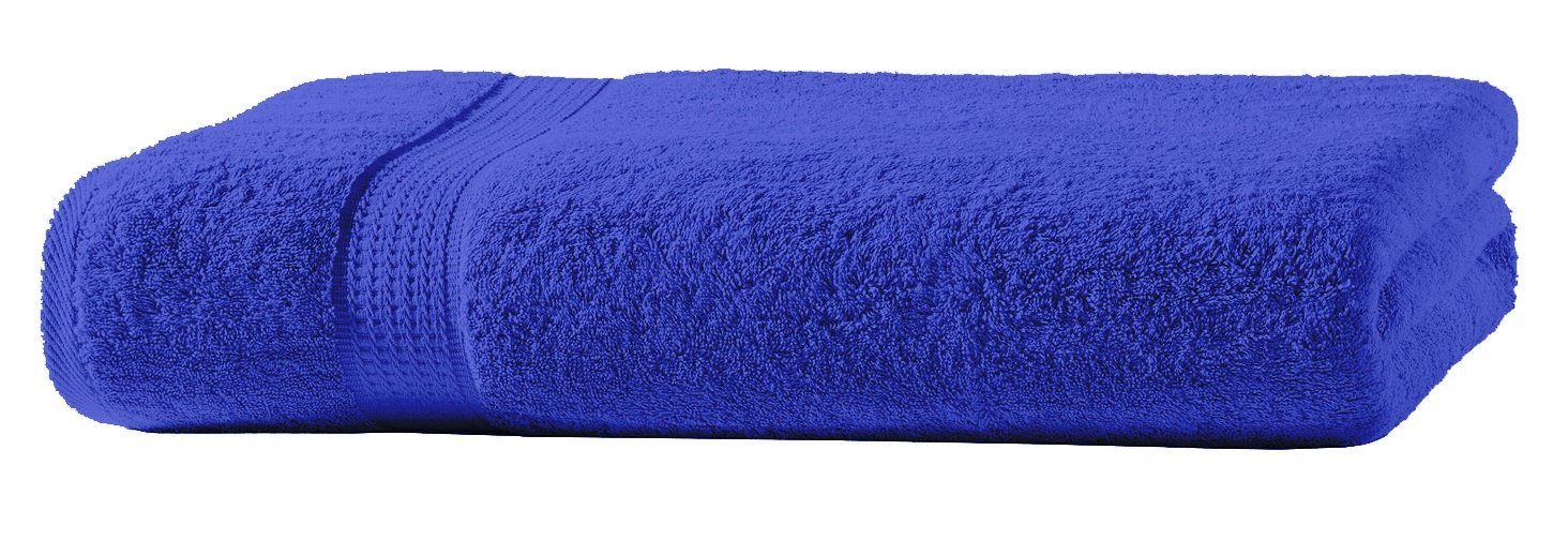 Home saugfähig Bordüre, Royal, blau (1-St), Frottee Duschtuch mit One