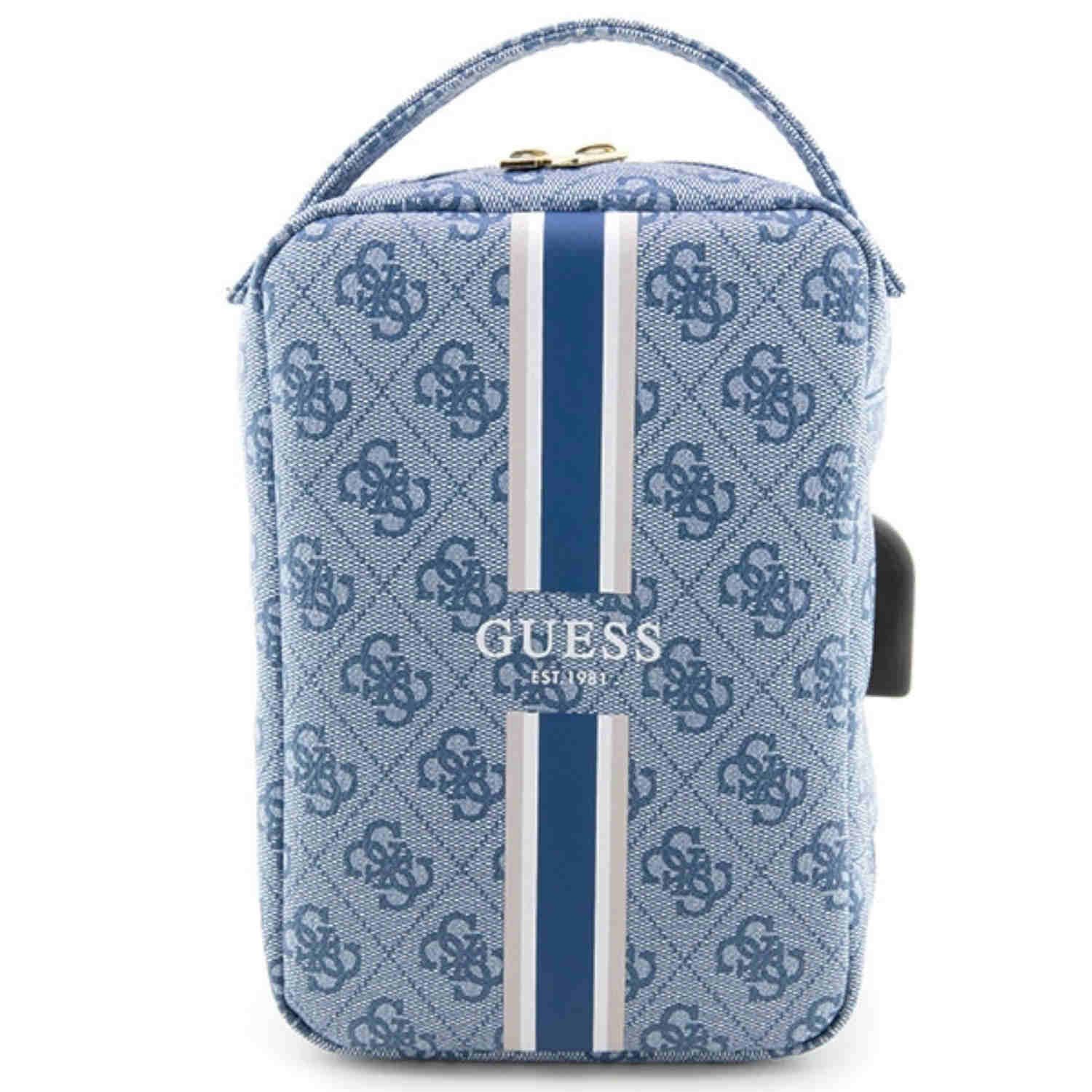 Tablet-Hülle Guess Universell Tablet Tasche Umhängetasche 4G Printed Stripes Blau