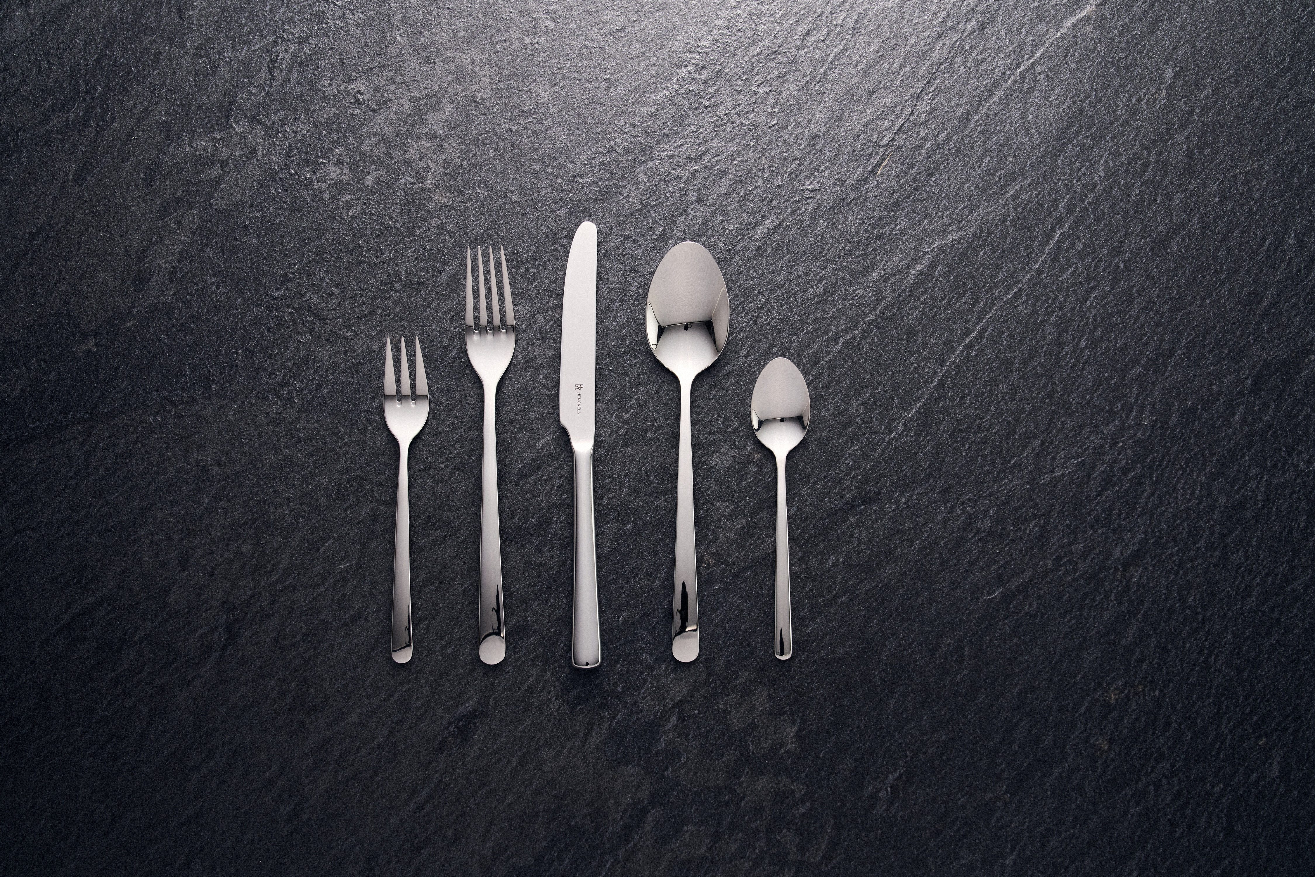 HENCKELS by ZWILLING Besteck-Set Serenity (60-tlg), 12 Personen, Edelstahl, 18/10 Edelstahl, Poliert, Spülmaschinengeeignet