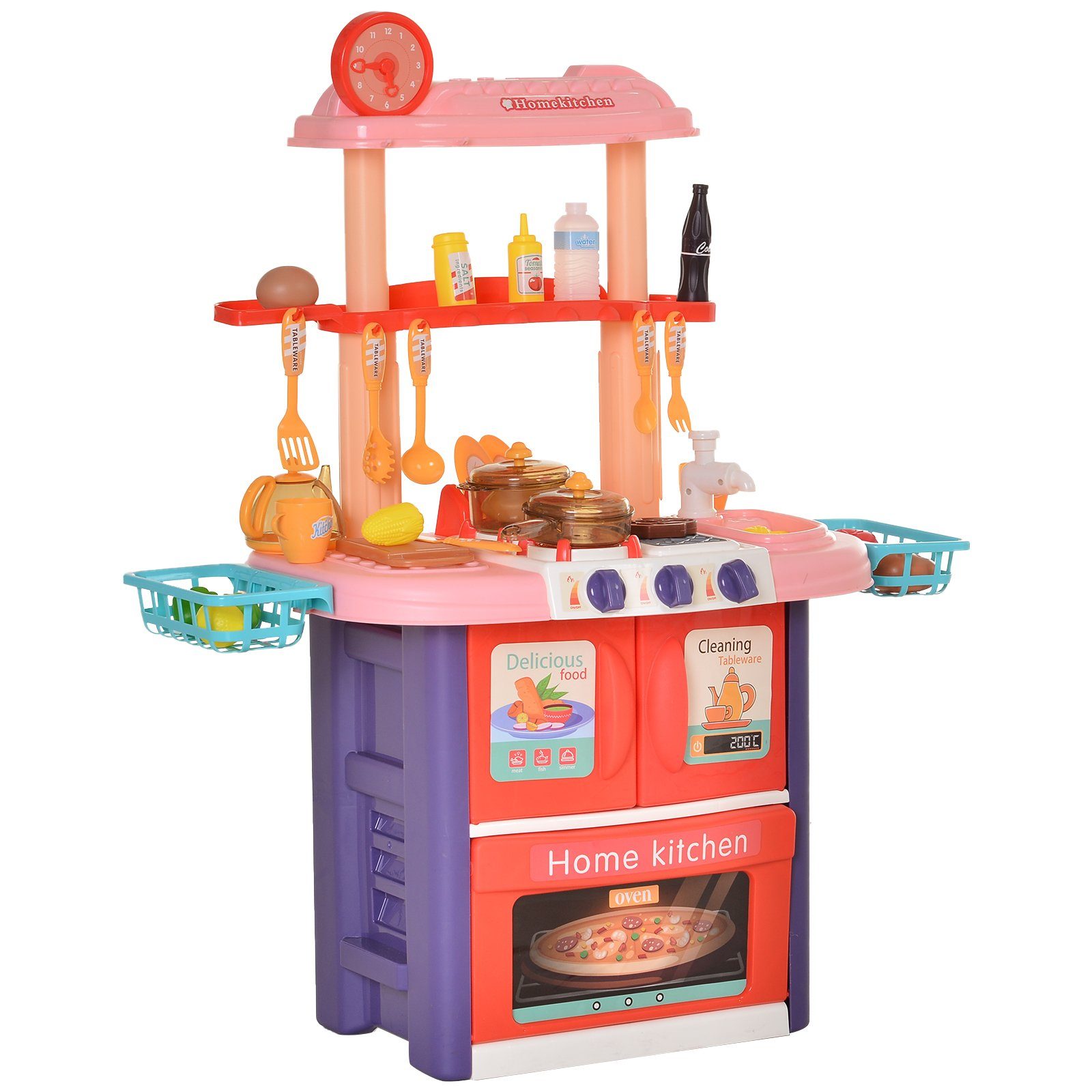 HOMCOM Spielküche »Kinderküche mit Zubehör« PP