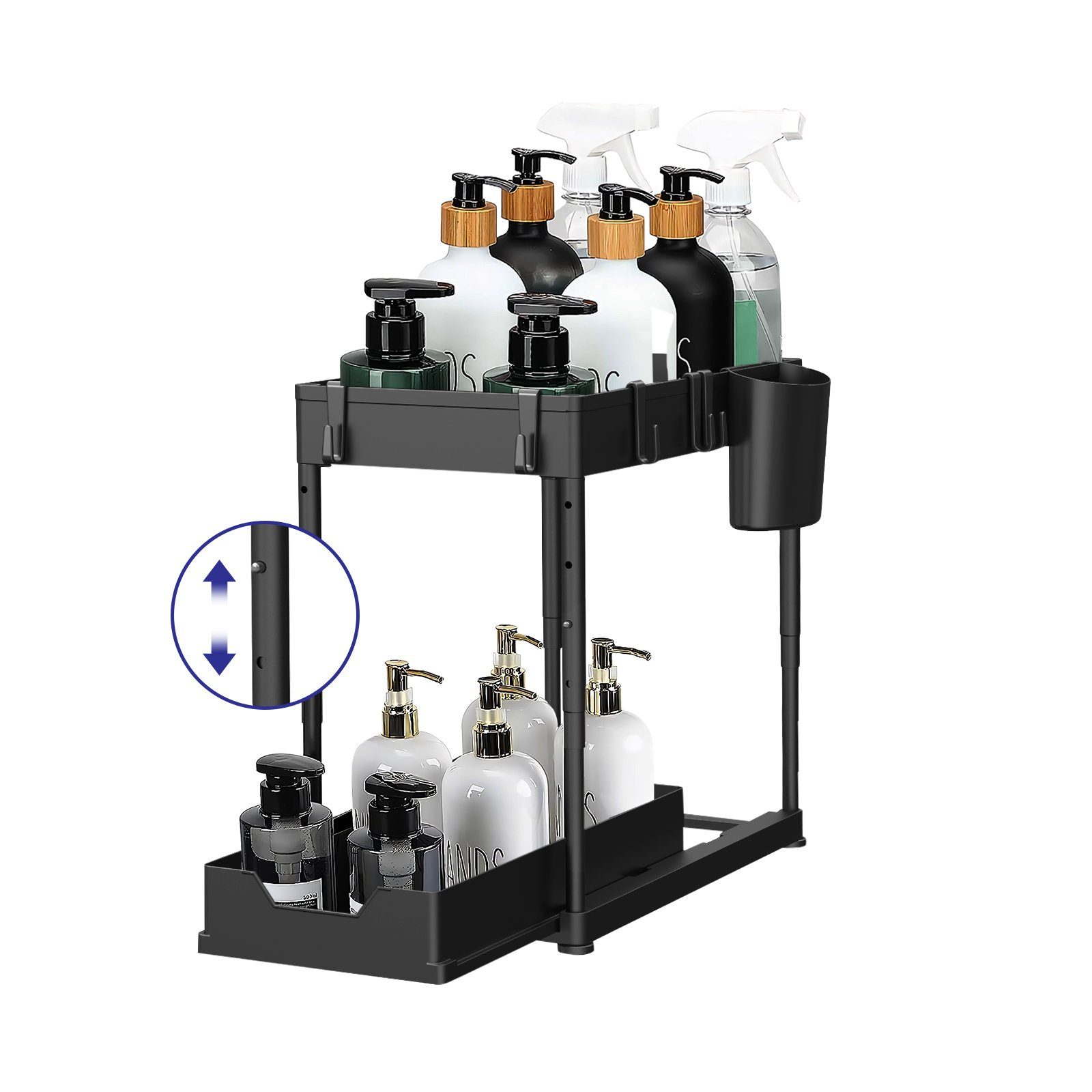 Blauesmeer Küchenregal Spülschrank Regal, Unterschrank Organizer, Waschbeck günstig online kaufen