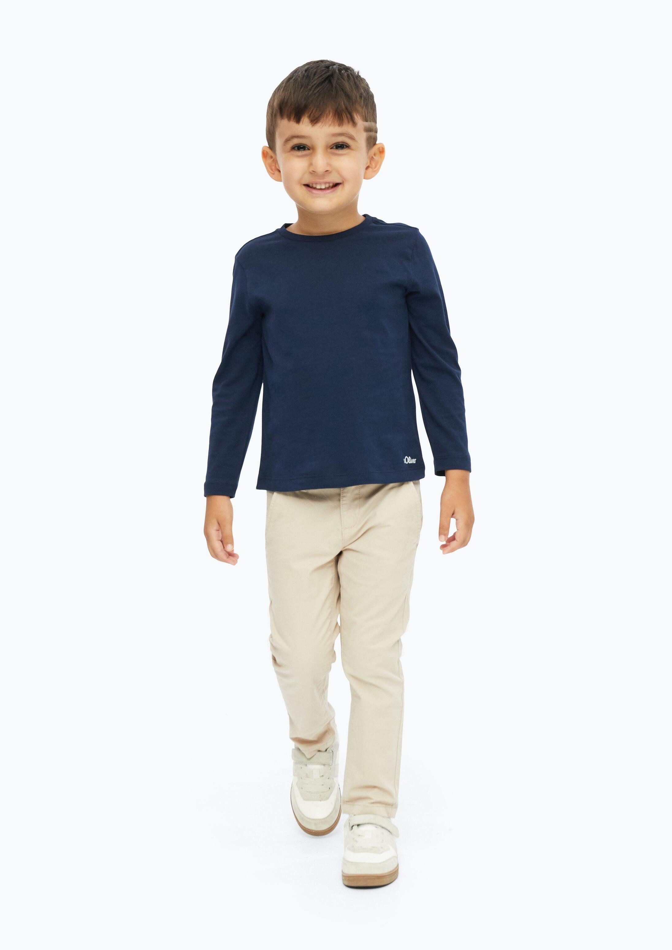 s.Oliver Langarmshirt T-Shirt 2er-Pack unisex Longsleeves aus Baumwolle – Bild 3 von 5