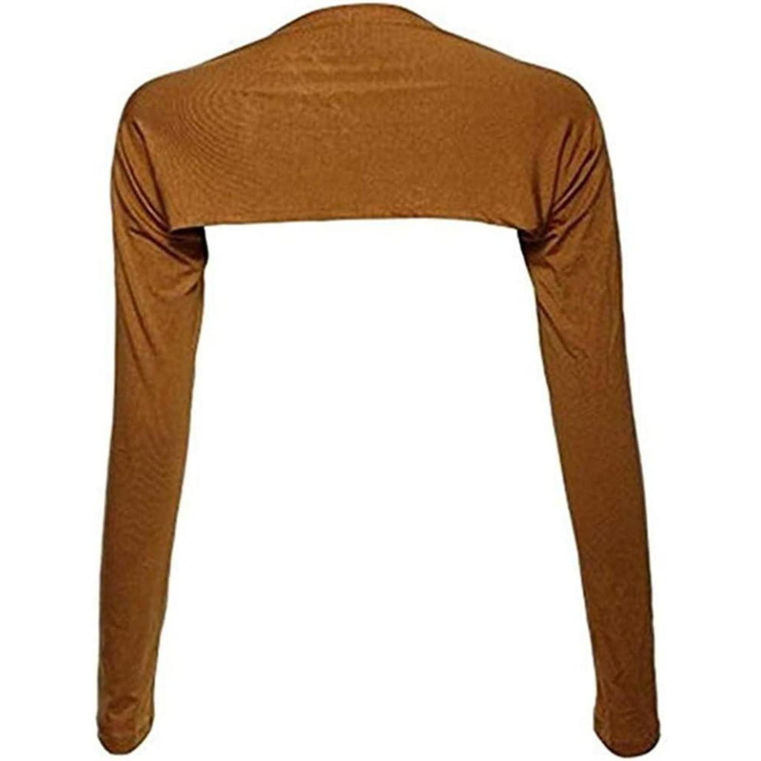 LuxusKollektion Armlinge UV-Schal Armstulpen Camel (1-St)