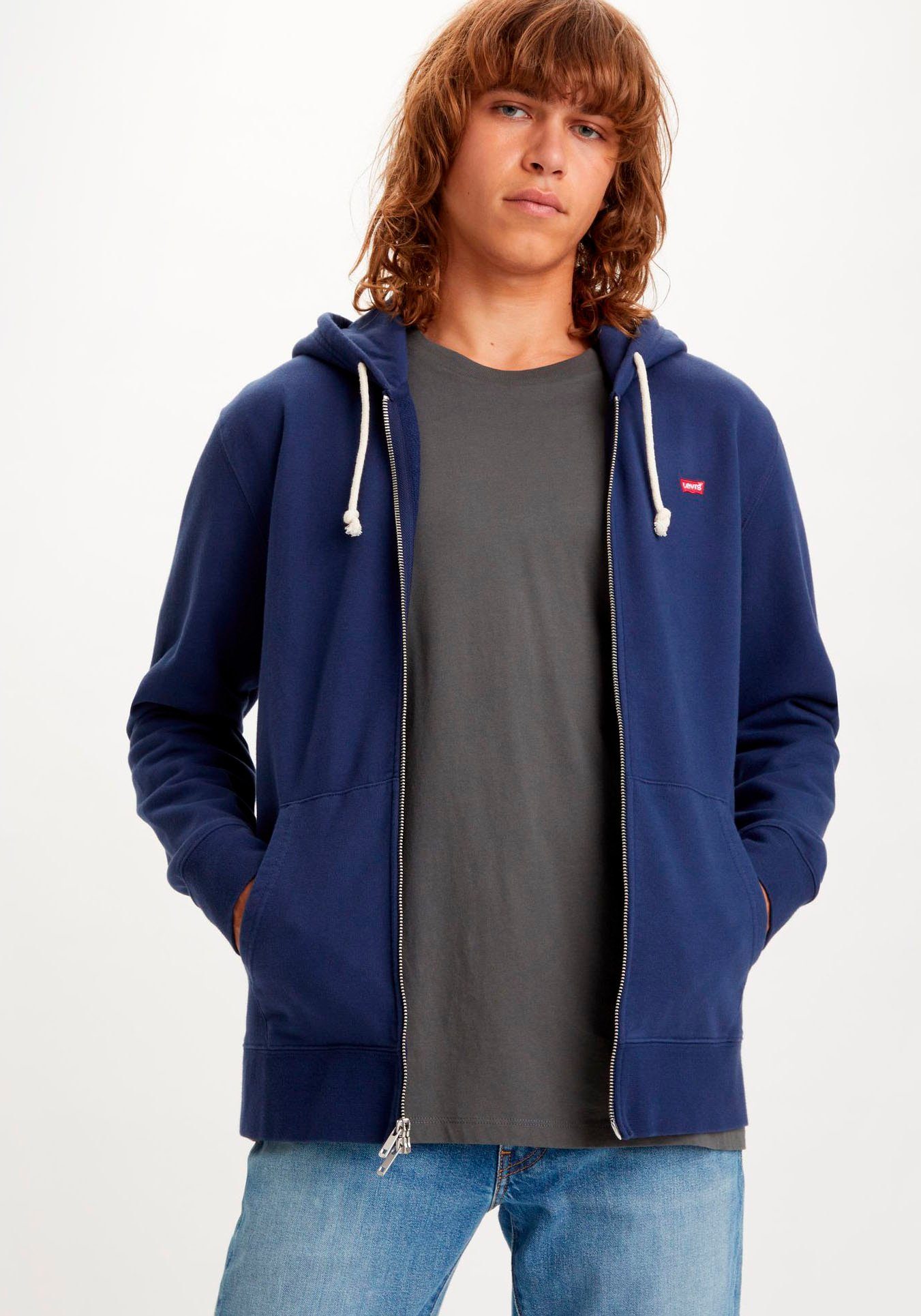 Levi's® Kapuzensweatjacke NEW ORIGINAL ZIP UP mit Logo-Stickerei und Kängurutasche