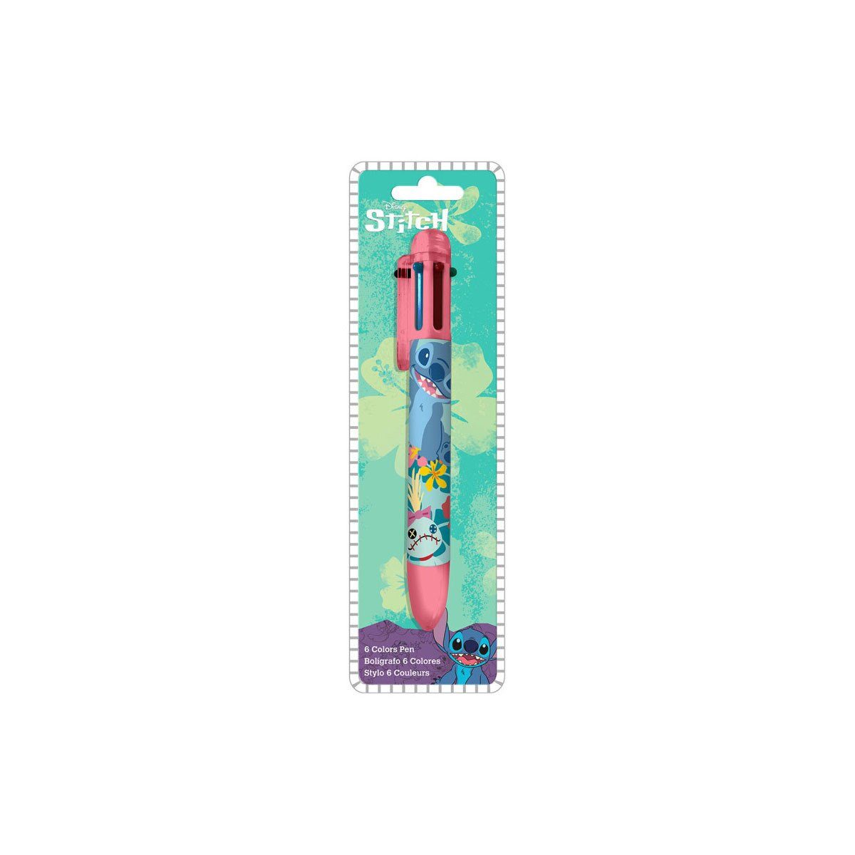 Disney Kreativset Disney Lilo & Stitch 6-farbiger Stift – Toller Multistift für Fans