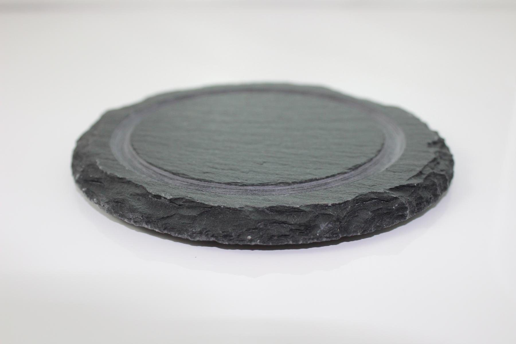 Sendez Tortenglocke Glasglocke auf Schieferplatte 10x13,5cm Glashaube Glocke Glasdom