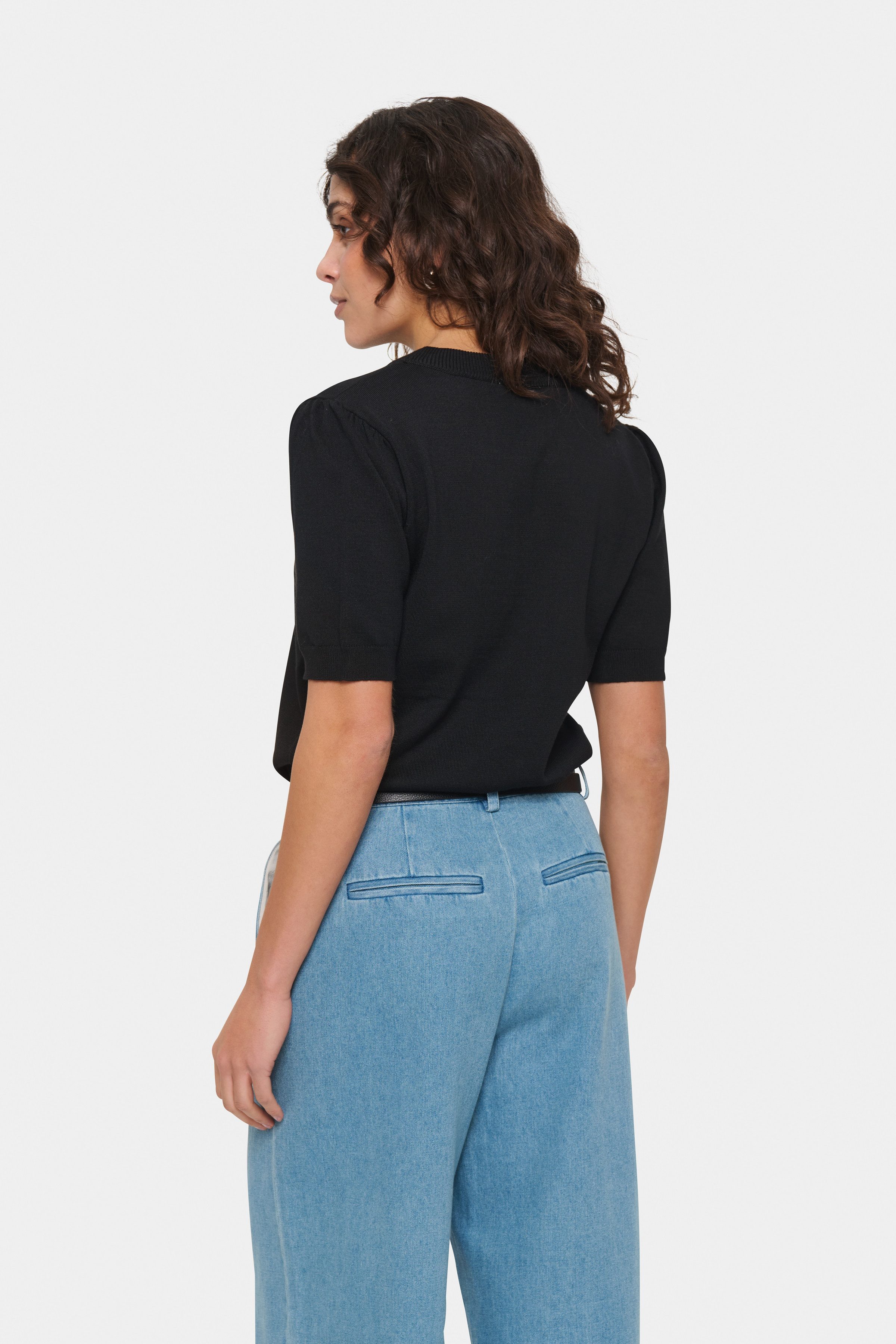 Saint Tropez Kurzarmpullover MilaSZ SS Viskose Feinstrick günstig online kaufen