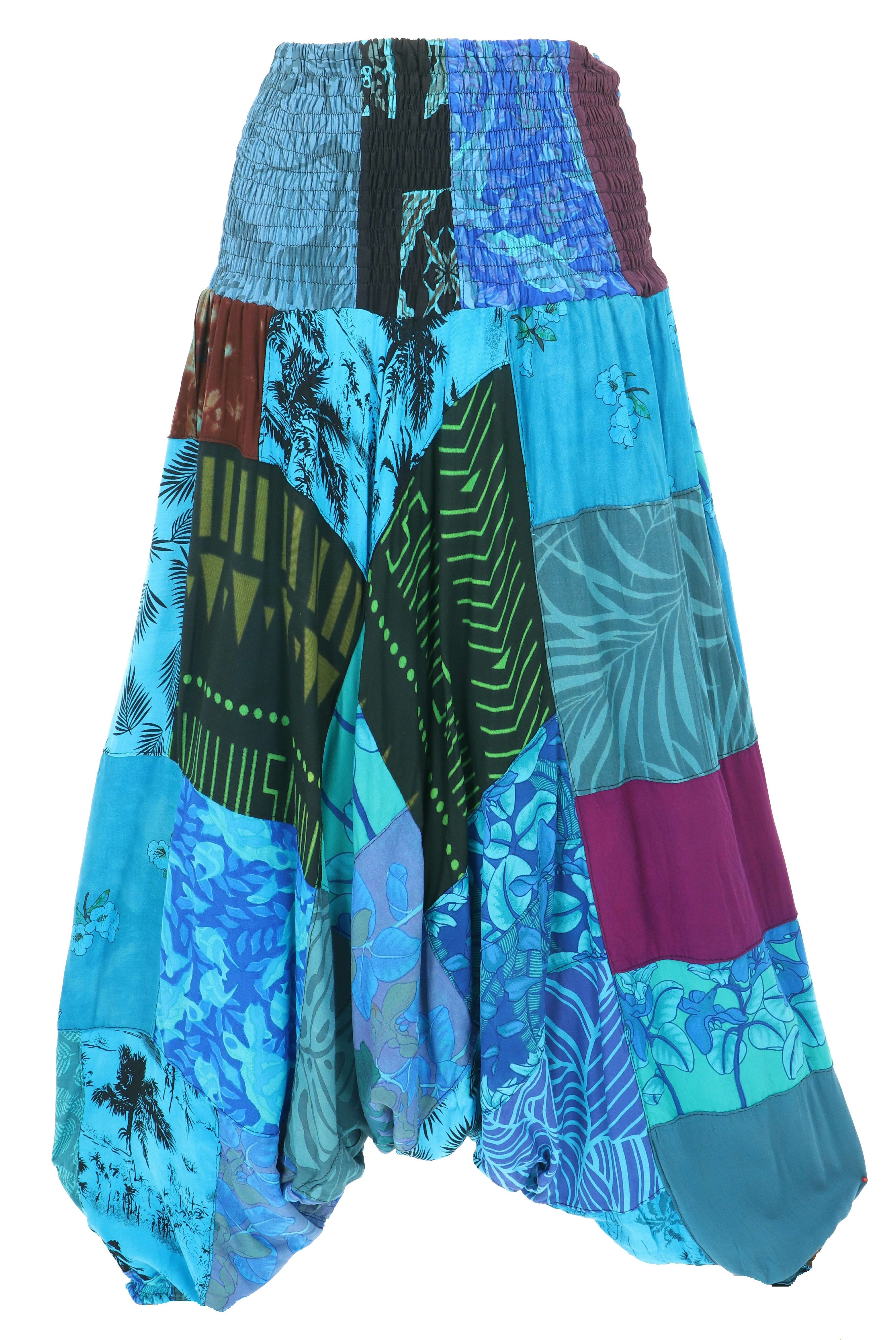 Guru-Shop Relaxhose Sommerliche Aladinhose, Patchwork Pluderhose,.. Ethno S günstig online kaufen