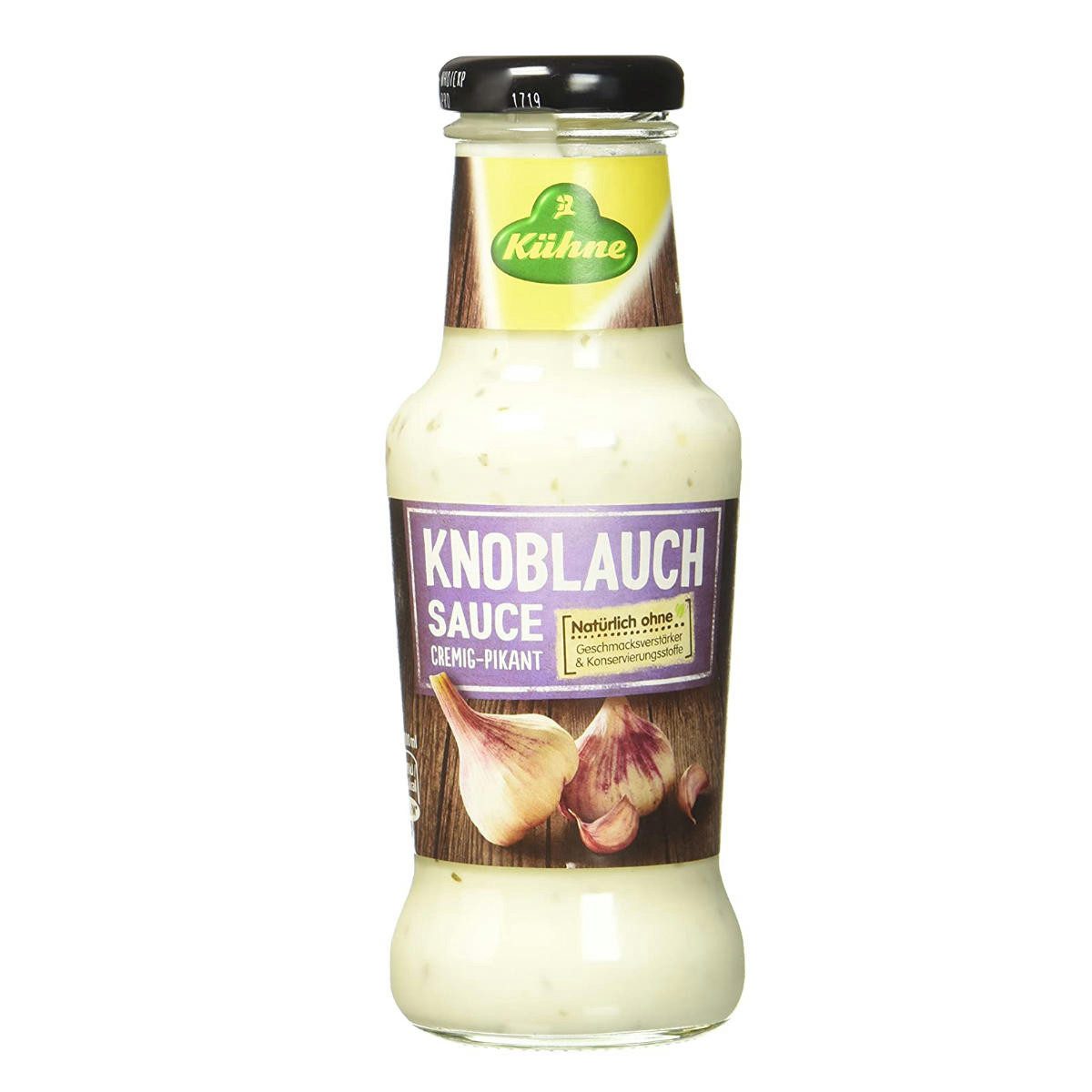 Kühne Saucen, Kühne Knoblauch Sauce cremig pikant und natürlich lecker 250ml