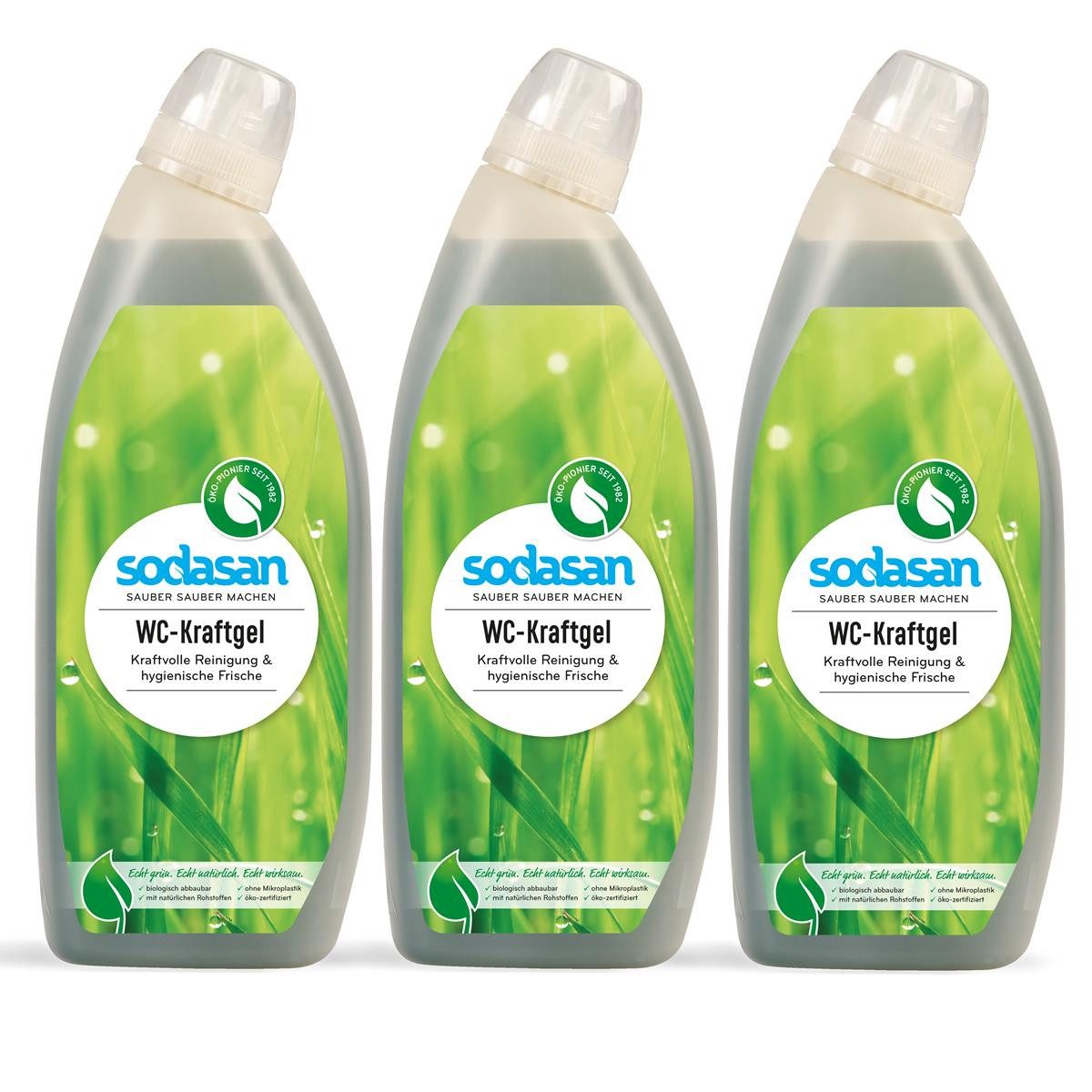 Sodasan WC-Kraftgel 0,75L (3er Pack) WC-Reiniger