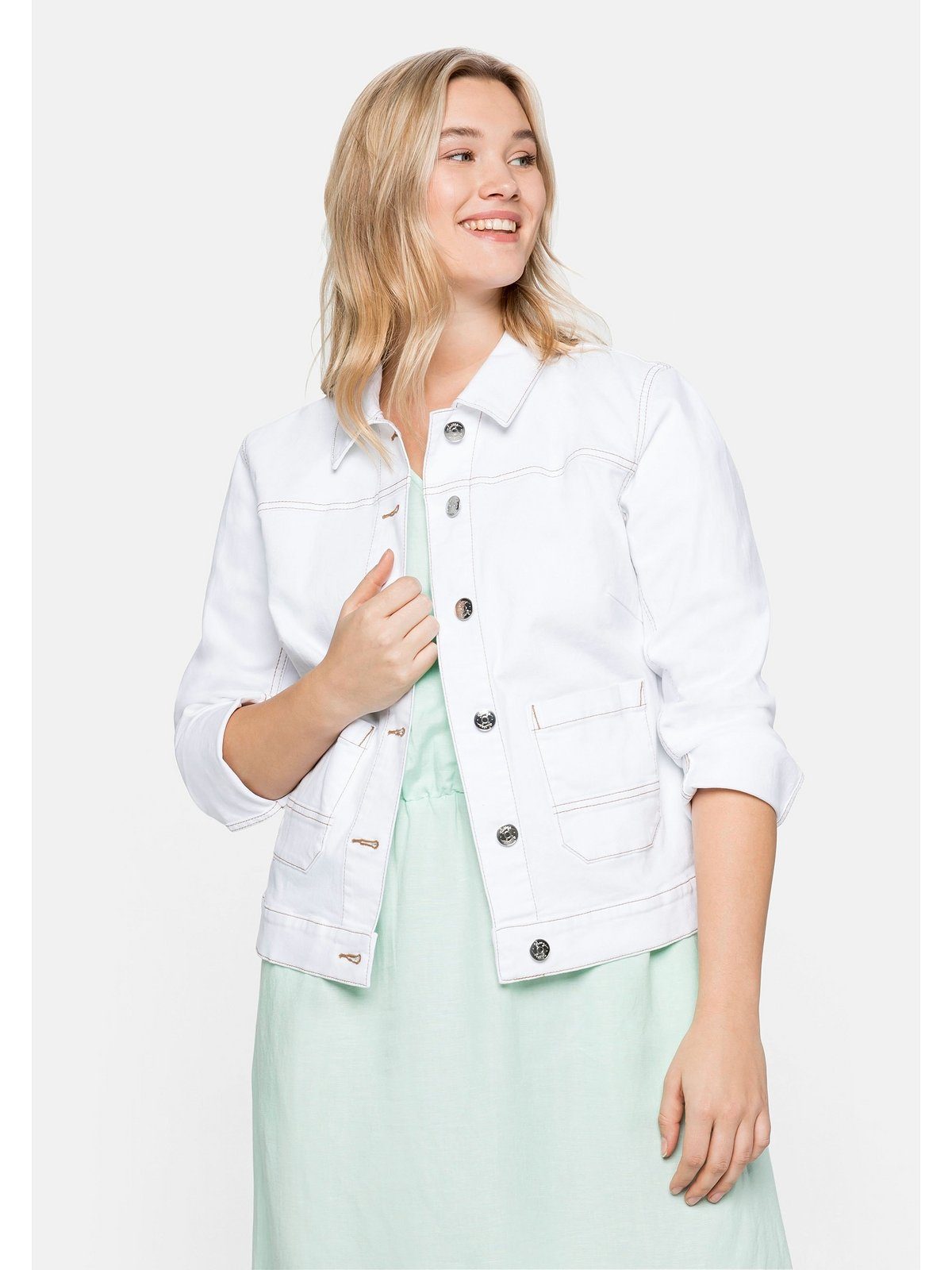 Kurze weiße Jeansjacken für Damen online kaufen | OTTO