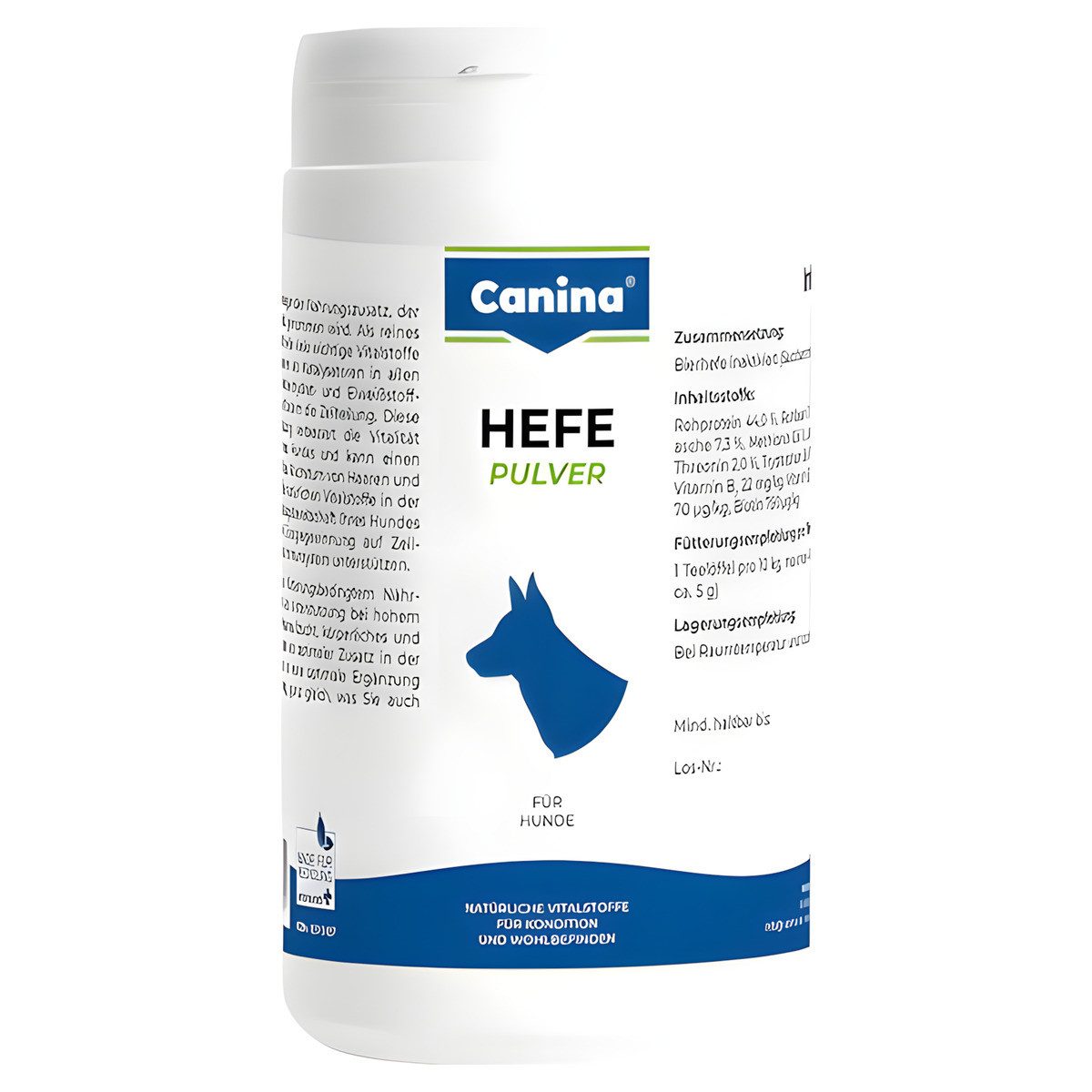 Canina Hefe Pulver 600 g, Nahrungsergänzungsmittel für: Hund