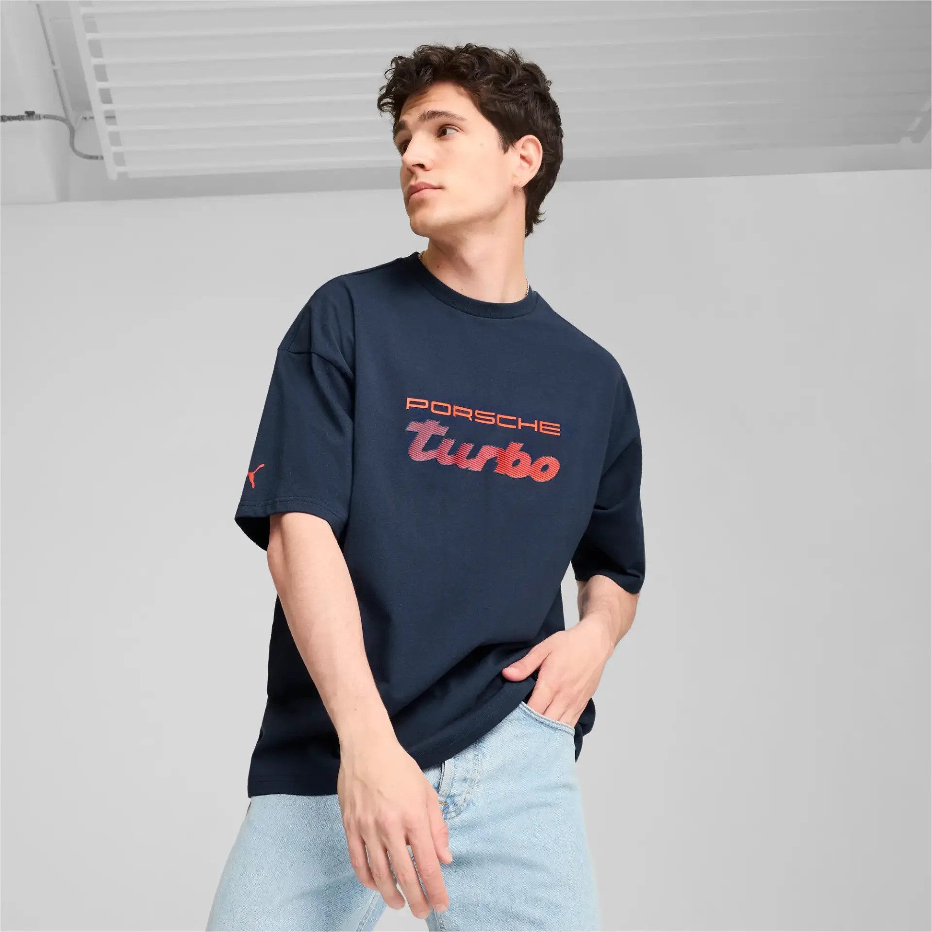 Porsche Motorsport T-Shirt "Turbo" von Puma dunkelblau