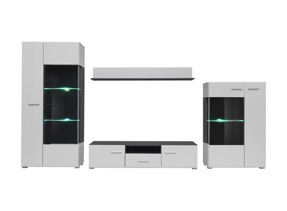 99rooms Wohnwand Irvine, (Wohnmöbel, Wohnzimmer-Set, Set (4-St), bestehend günstig online kaufen