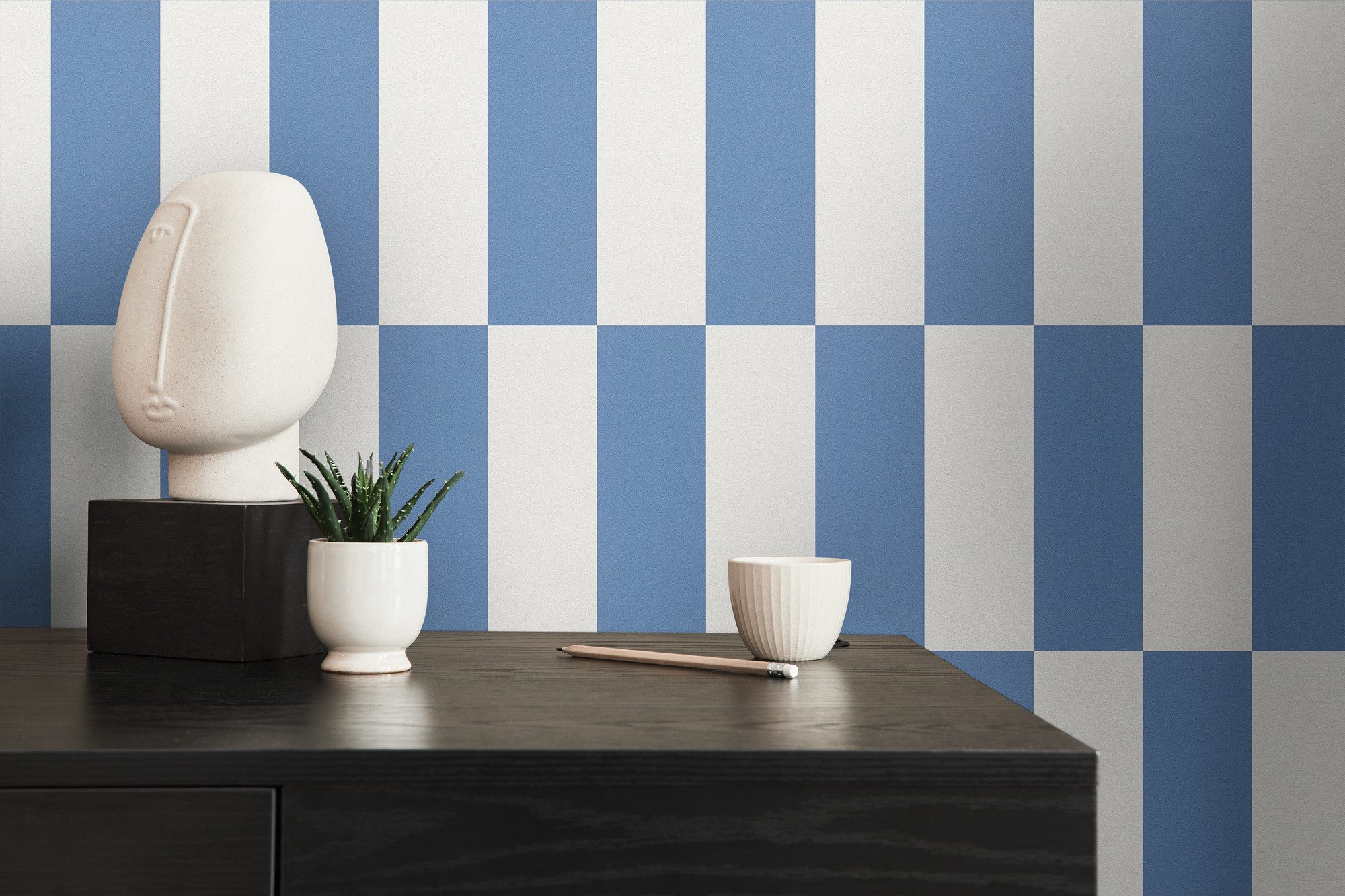 living walls Vliestapete LIMITED – Schachbrett Karo, leicht strukturiert, kariert, colorblocking, geometrisch, (1 St), Großes Schachbrettmuster mit klarer Colorblocking-Optik