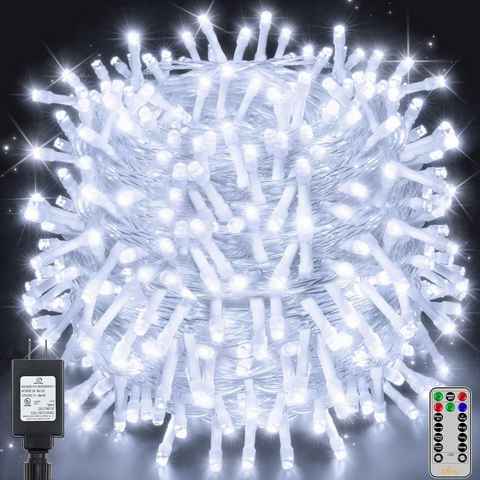 Diyarts LED-Lichterkette, 400-flammig, 60m LED vielseitige Beleuchtung, 8 Modi, 4 Helligkeitsstufen.