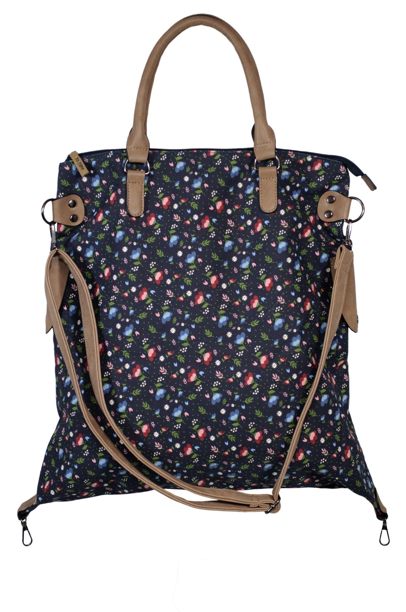 ausgiebige "Floral" Shopper Beauty BAG SHOPPING Beige (1-tlg), Ideal für Touren. Bunt Shopping Thinxx