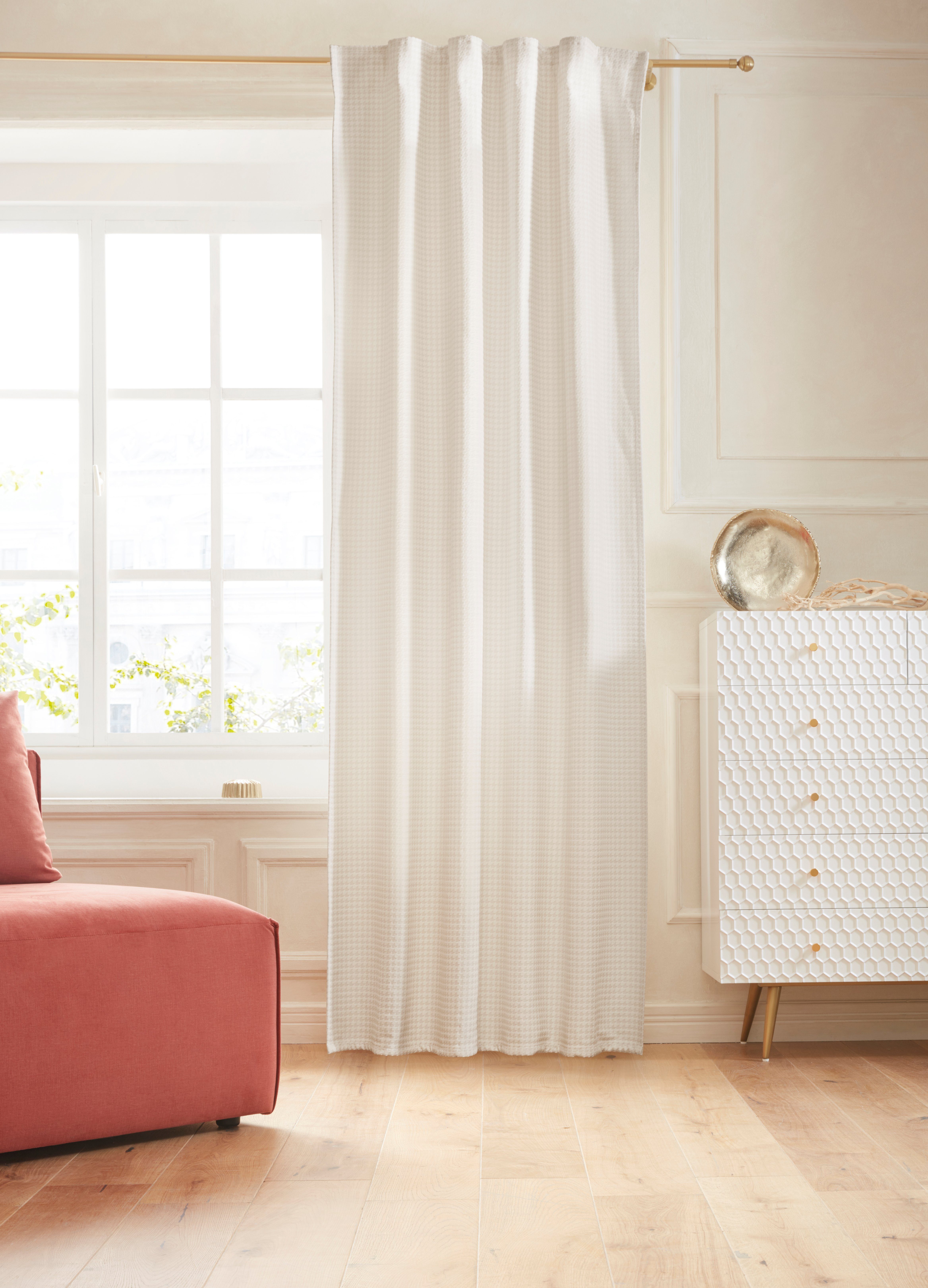 Guido Maria Kretschmer Home&Living Vorhang Manon (1 St), Multifunktionsband, blickdicht, Jacquard, blickdicht, monochrom, strukturierte Oberfläche