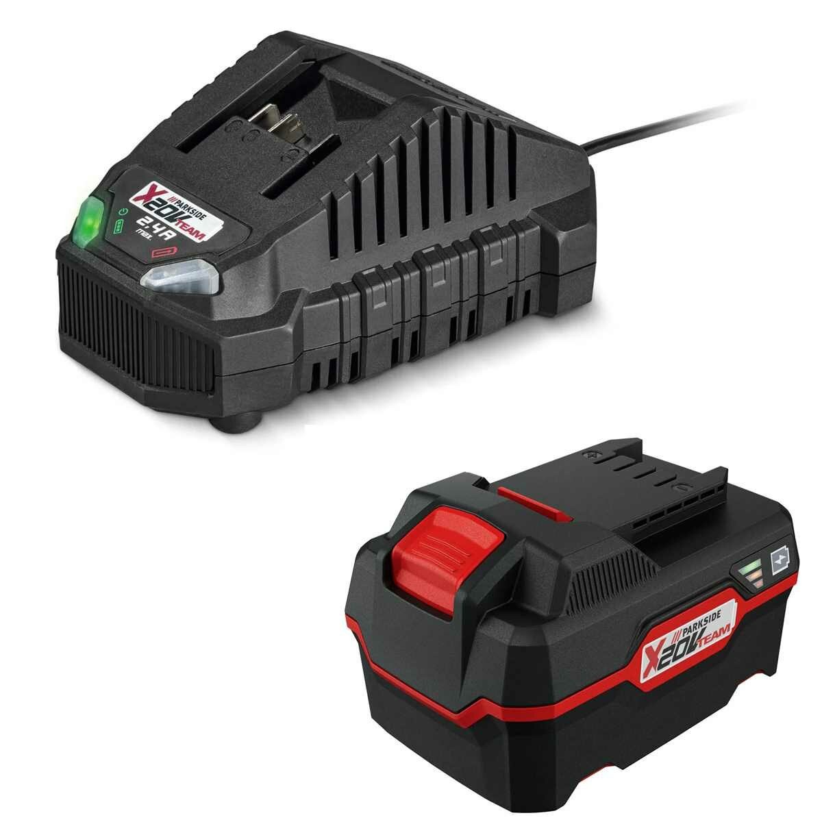 Parkside Akku 20 V 4.0 Ah PAP 20 + Ladegerät Akku Starter-Set