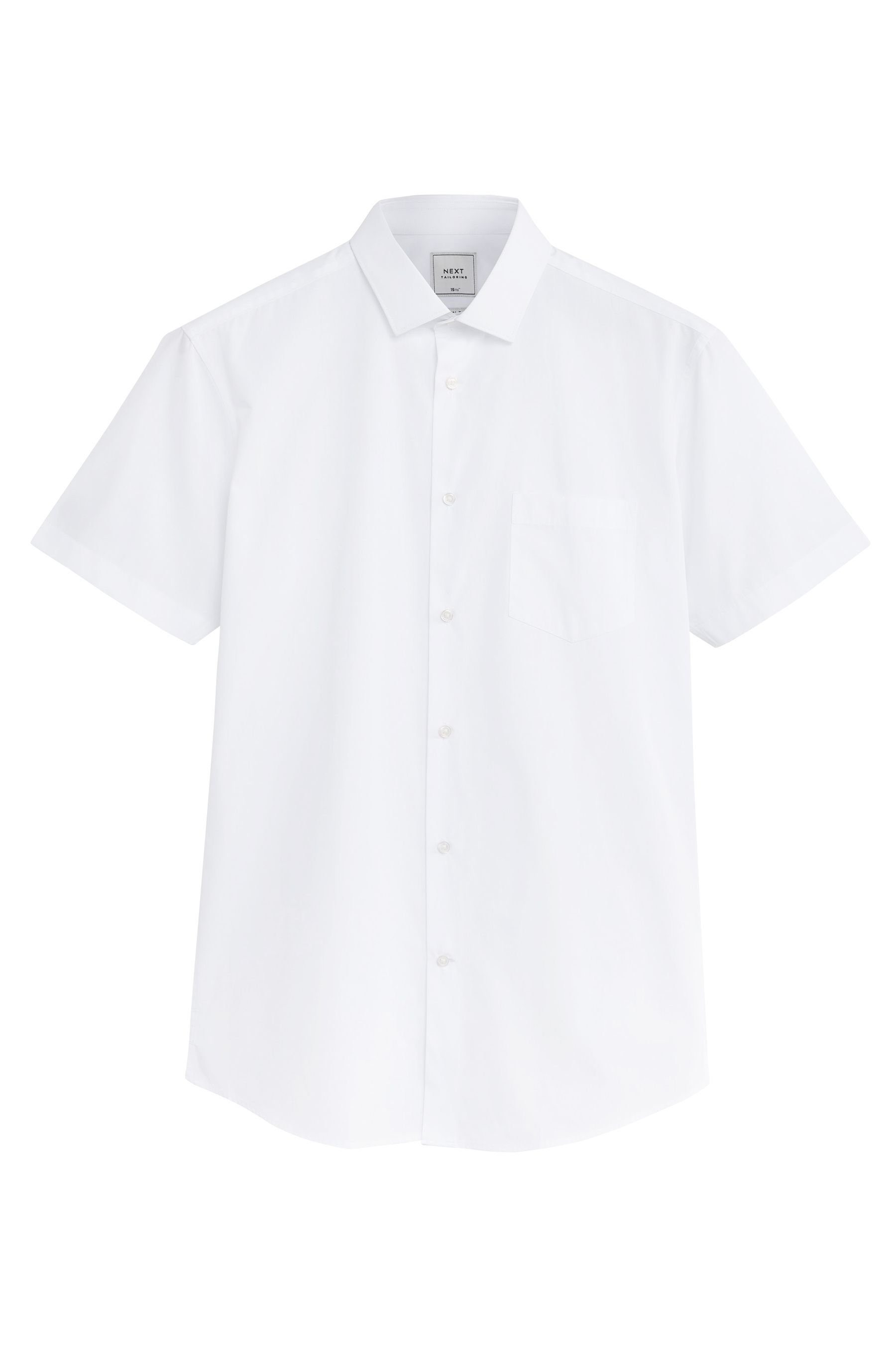 Next Langarmhemd Pflegeleichtes Hemd – Slim Fit, Kurzarm (1-tlg)