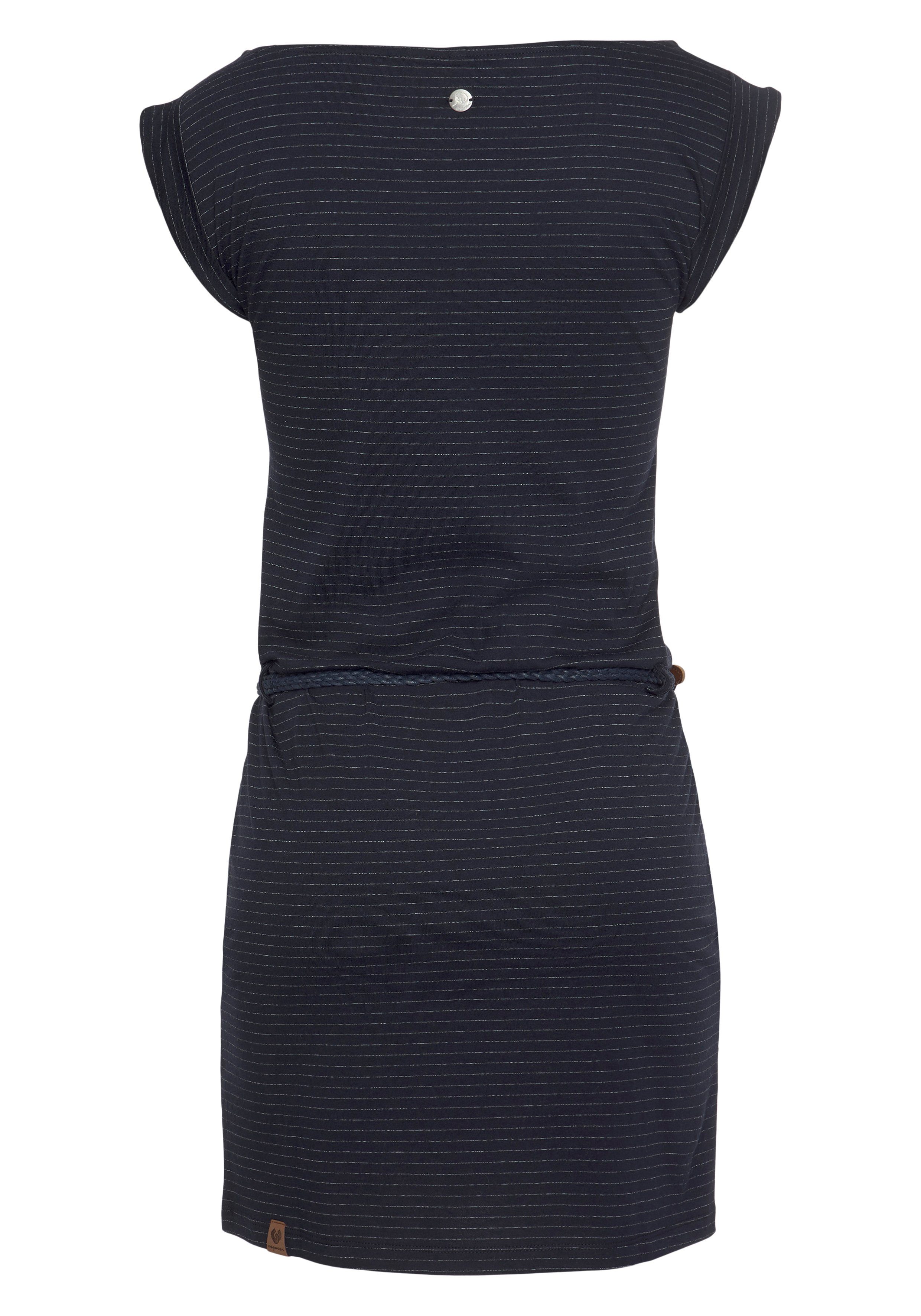 Ringel-Streifen-Design ORGANIC Ragwear im Jerseykleid TAG C O dezenten