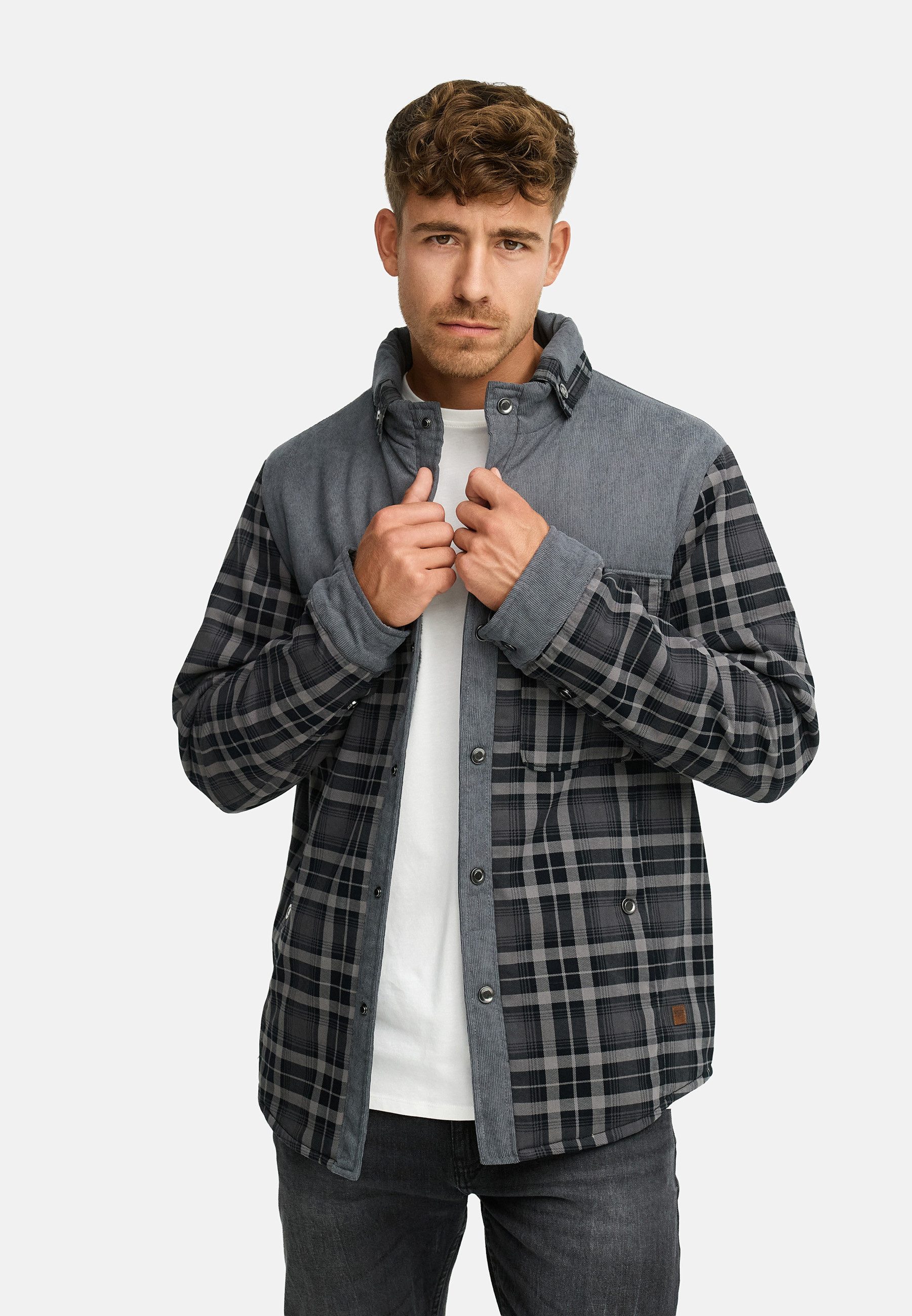 Indicode Hemdjacke Herren INHolz Übergangsjacke Herrenjacke günstig online kaufen
