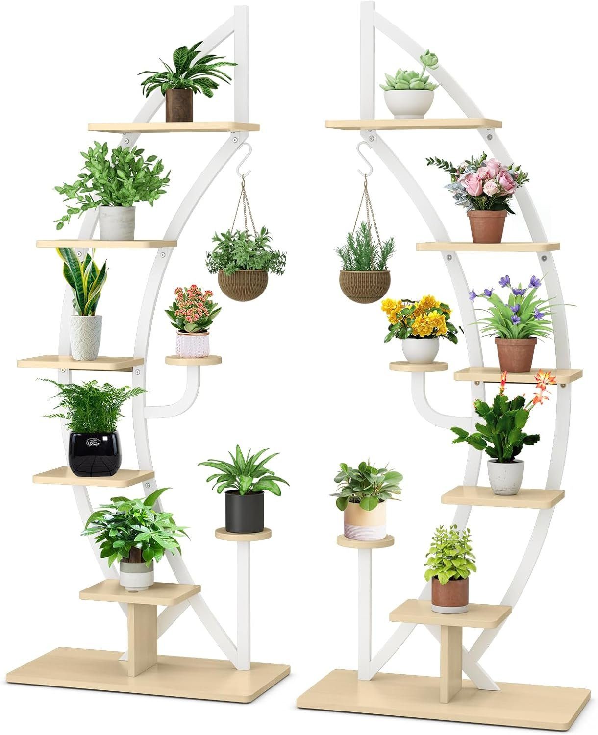 KOMFOTTEU Blumenständer 6-stöckiger Pflanzenständer (2 St), günstig online kaufen