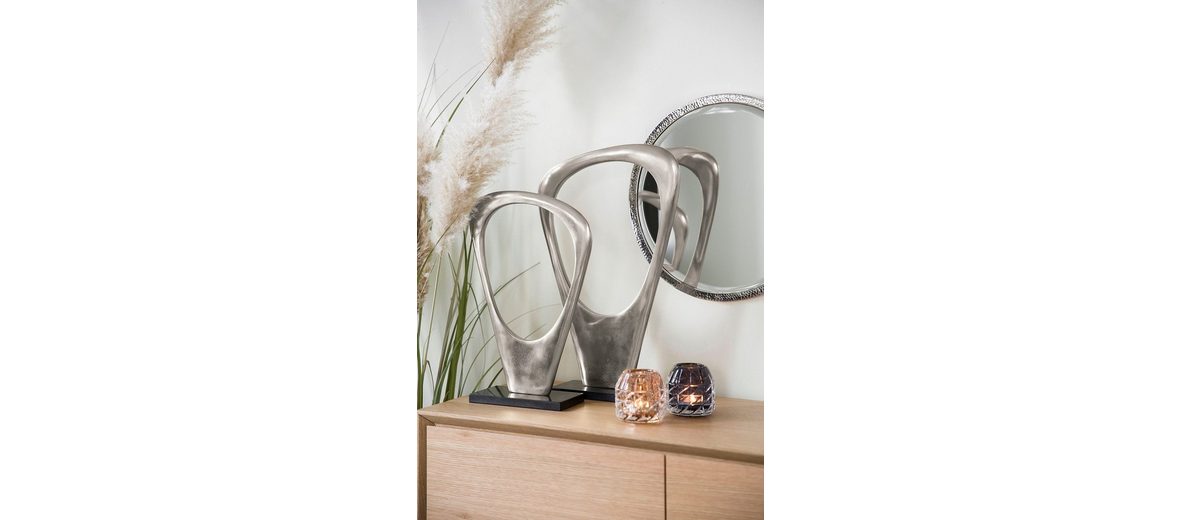 Fink Dekoobjekt »Skulptur FANTASIA, silber« (1 Stück), handgefertigt